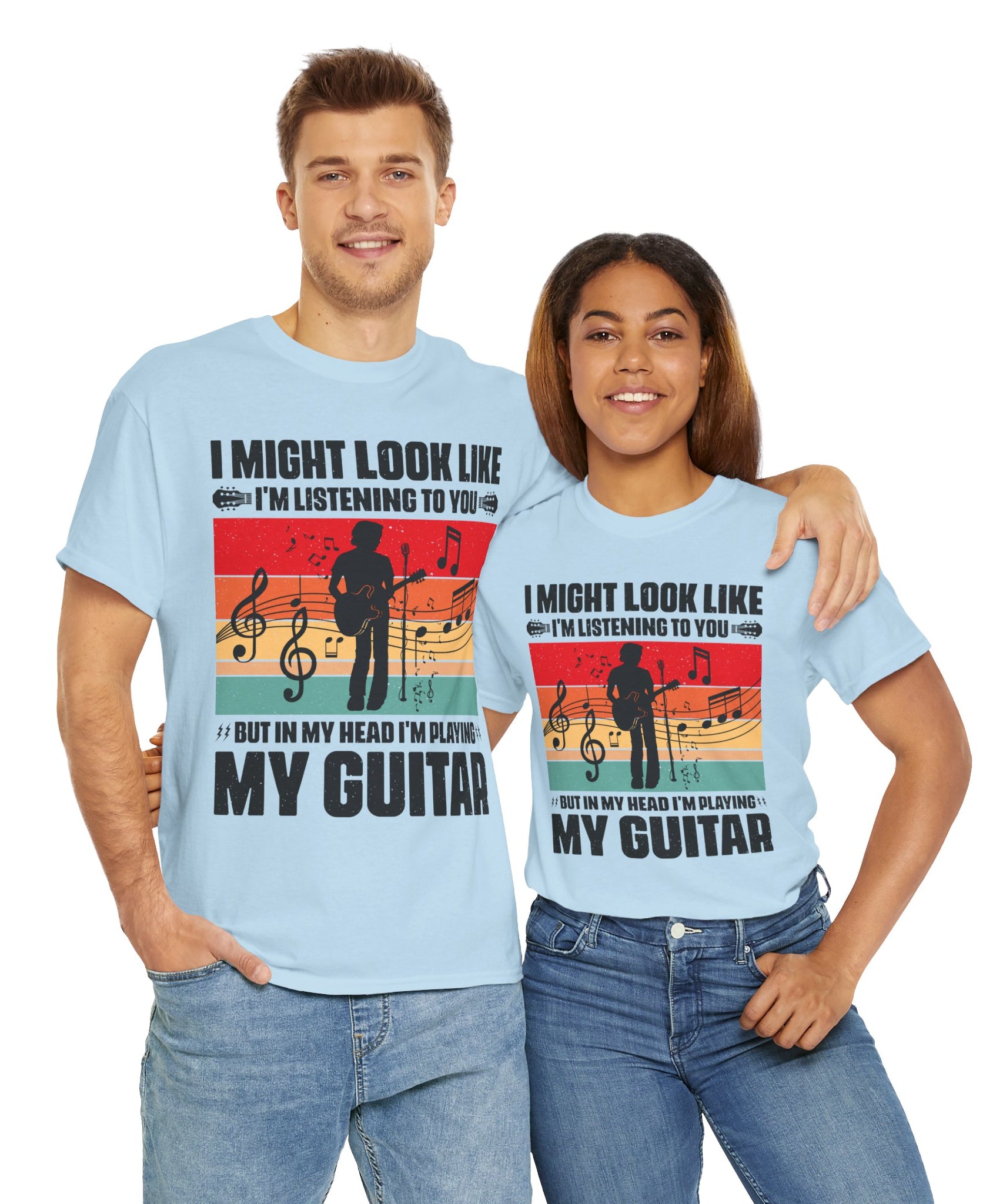 Retro Guitar Playing Mind T-Shirt
