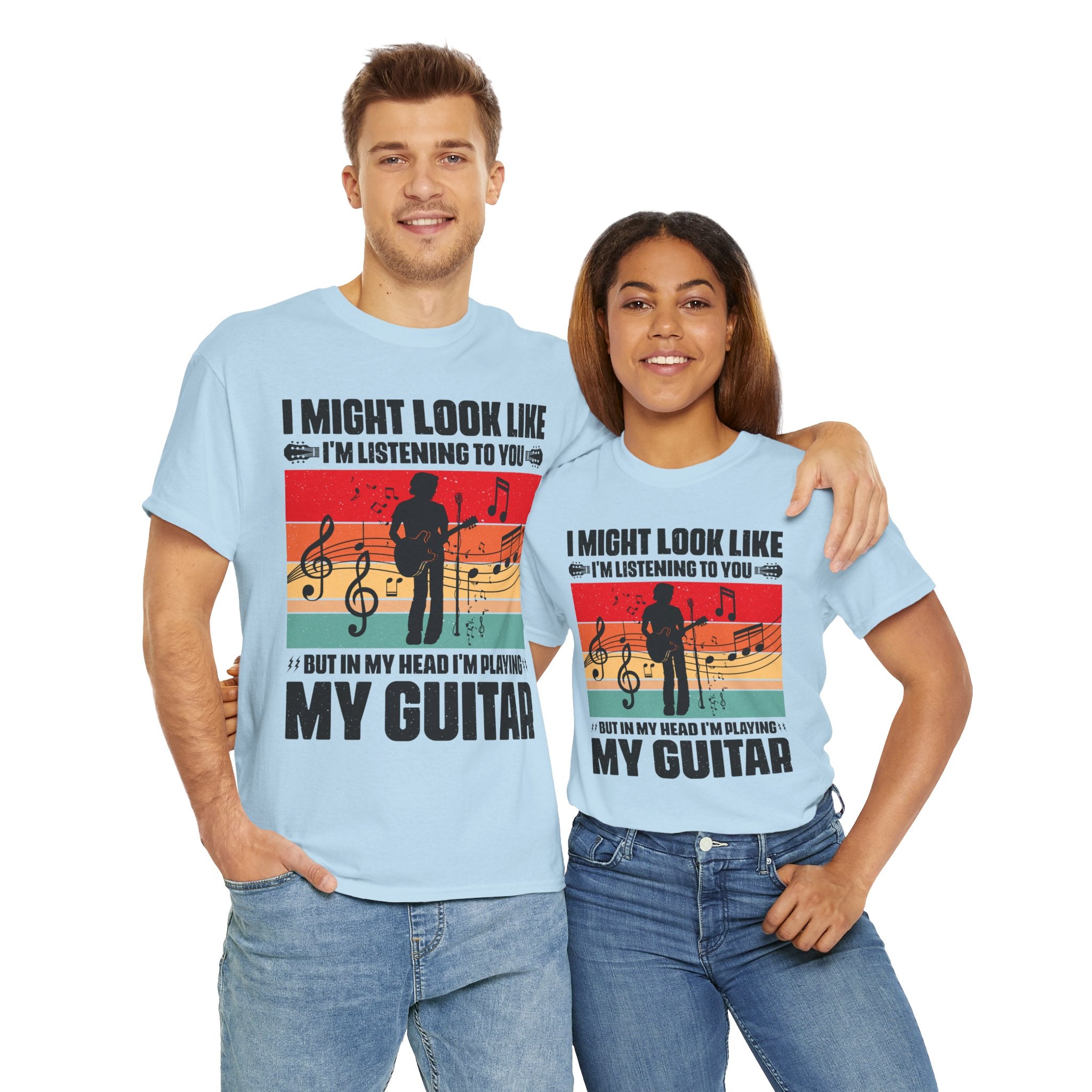 Retro Guitar Playing Mind T-Shirt