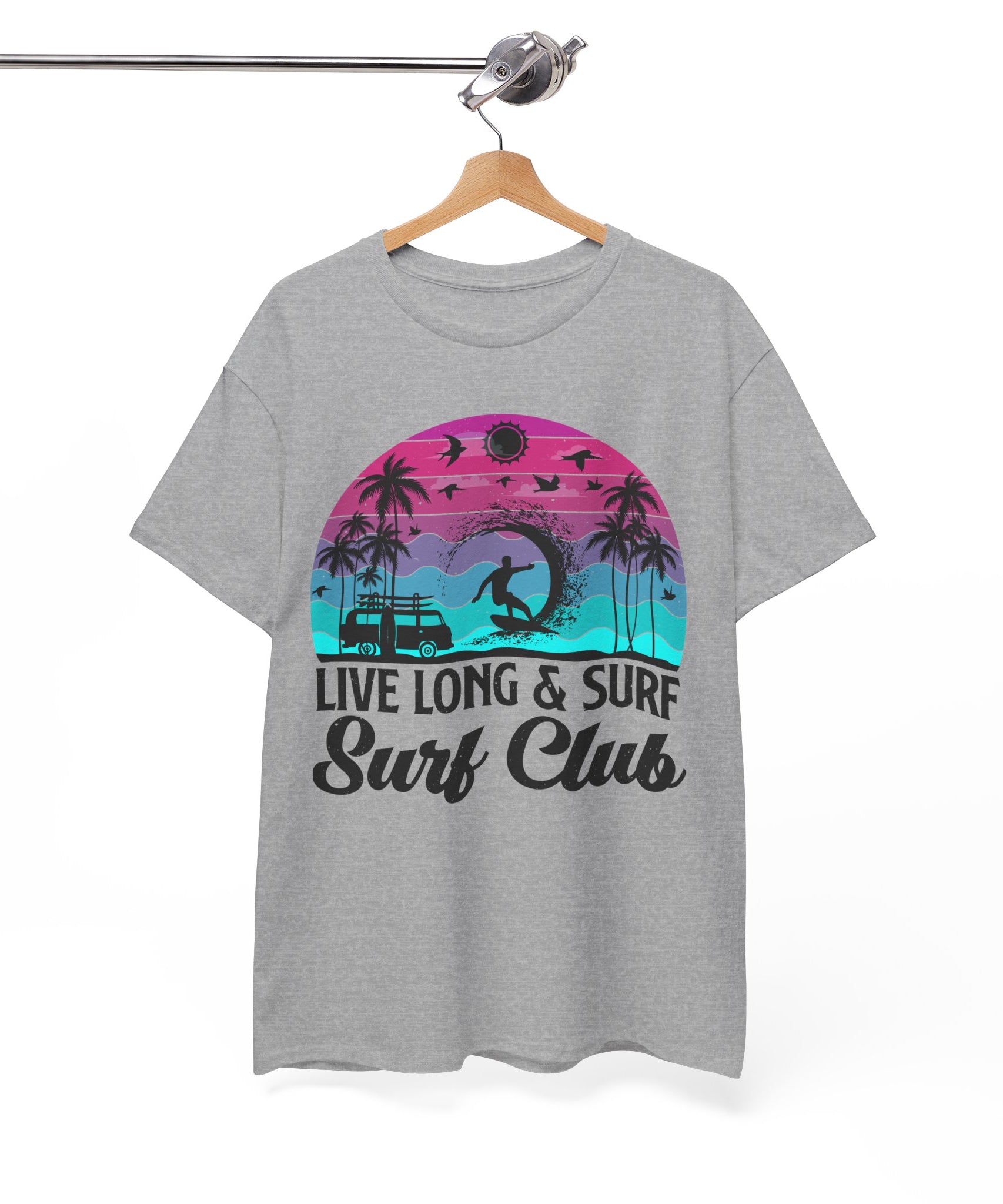 Surf Club Beach Sunset T-Shirt