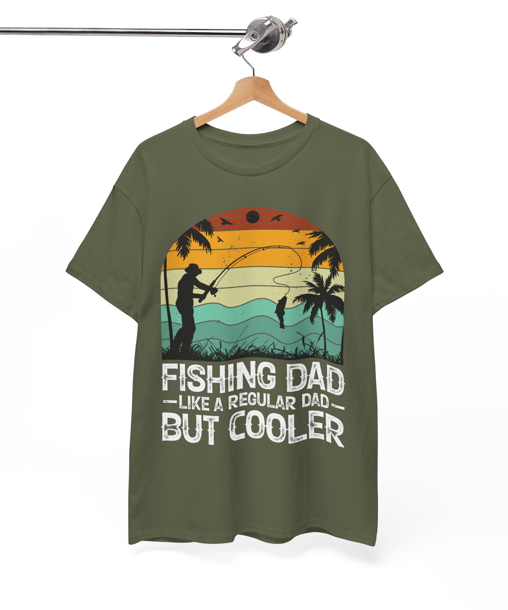 Minimalist Tropical Fishing Tee | Gallory Hive