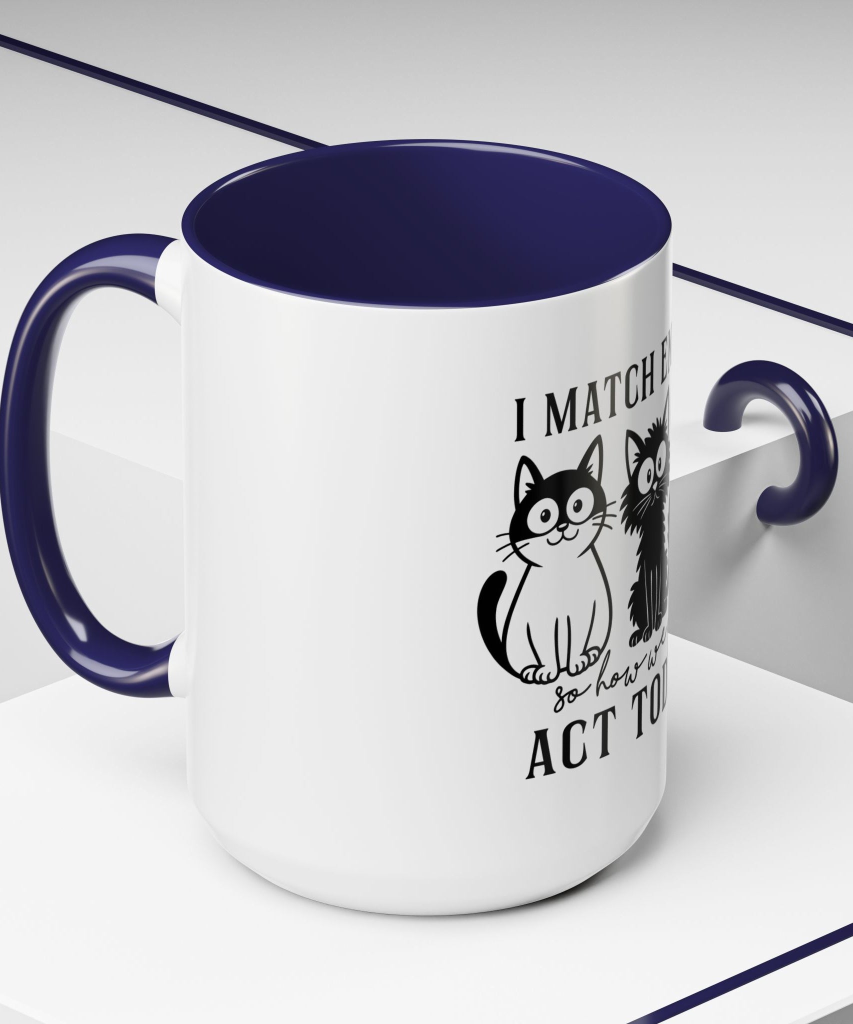 Quirky Cat Coffee Mug, Fun Kitty Mug for Cat Lovers, Gift for Pet Owners, Unique Cat-Themed Drinkware, Cute Cat Lover Present