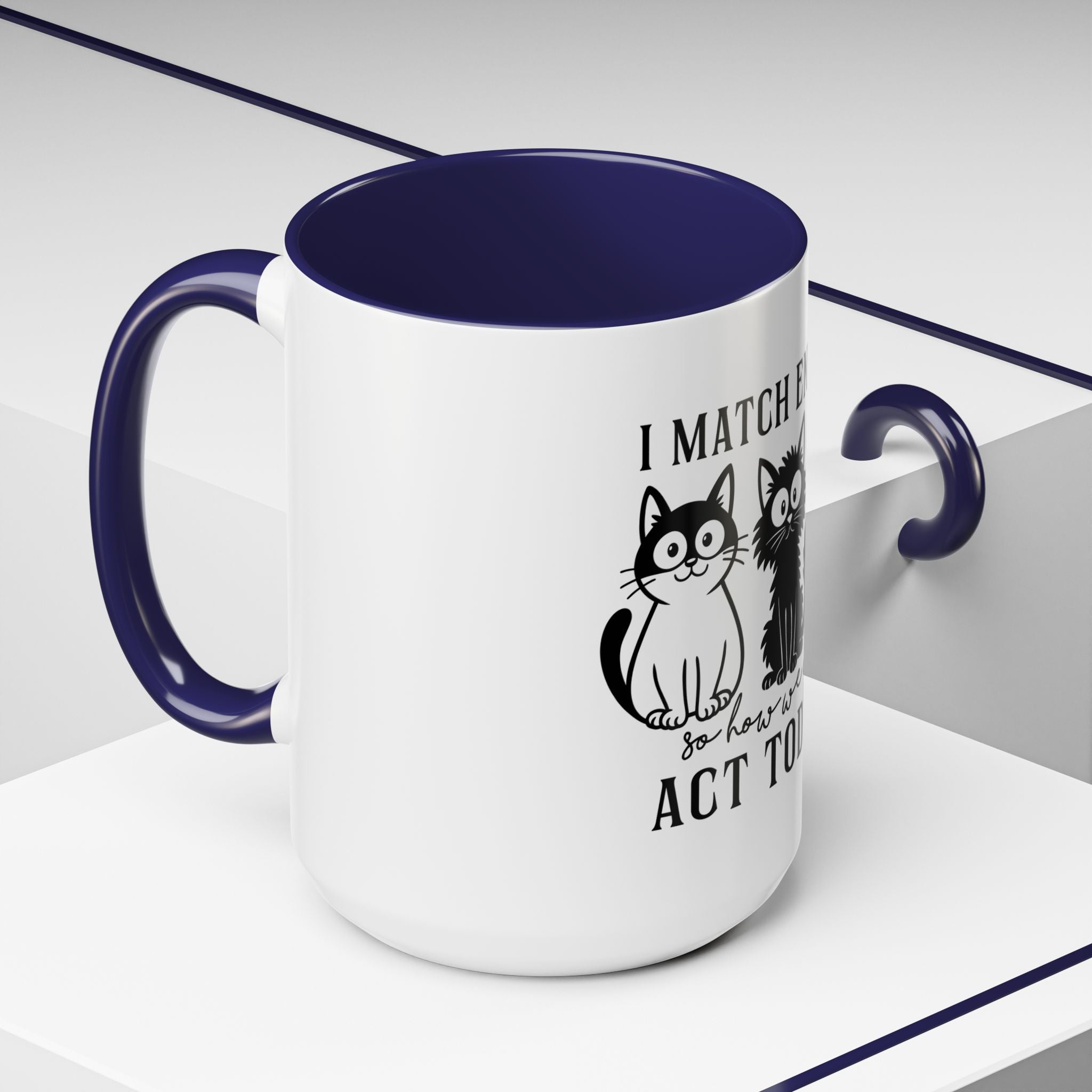 Quirky Cat Coffee Mug, Fun Kitty Mug for Cat Lovers, Gift for Pet Owners, Unique Cat-Themed Drinkware, Cute Cat Lover Present
