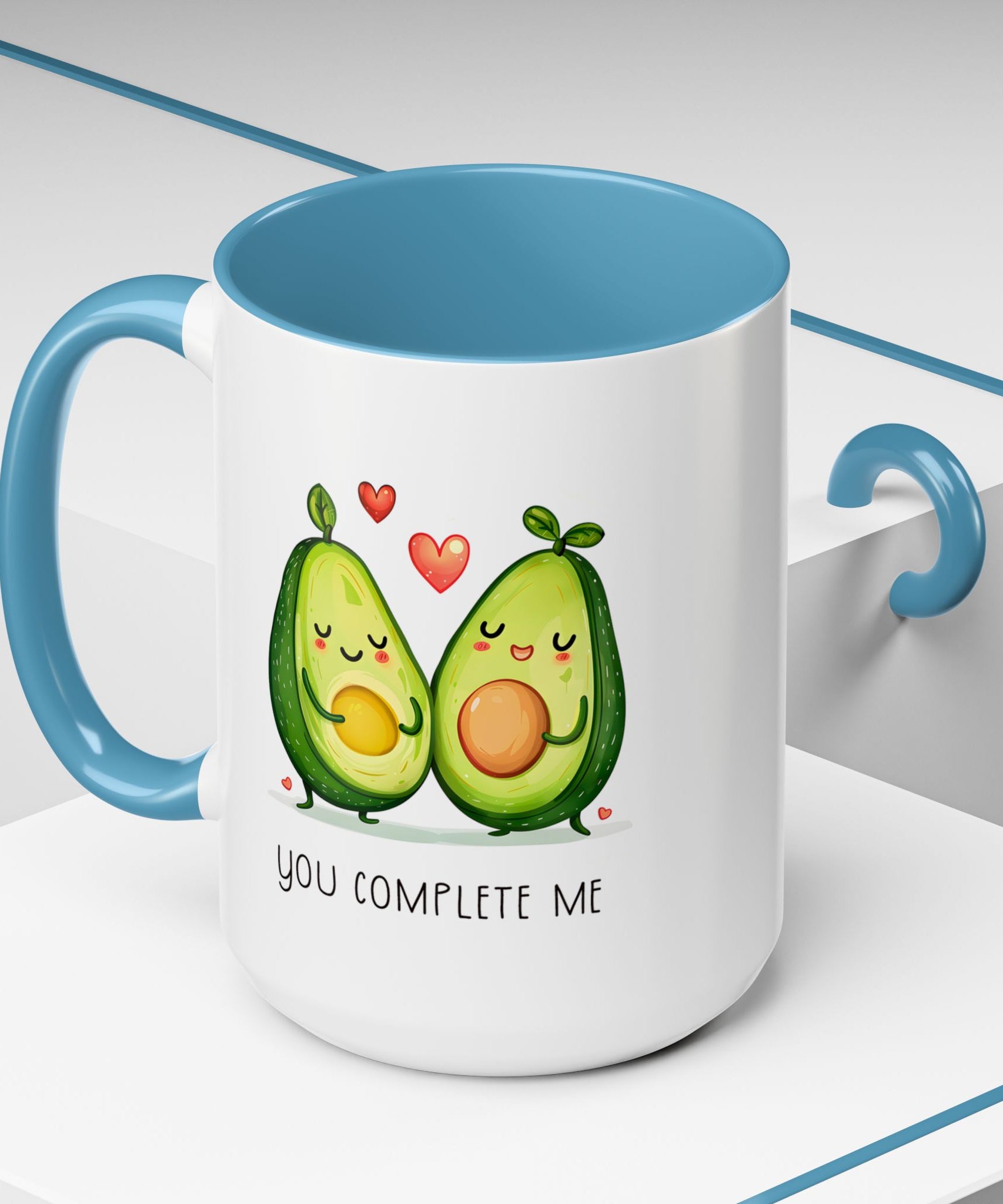 Funny Avocado Couple Ceramic Coffee Mug | Gallory Hive