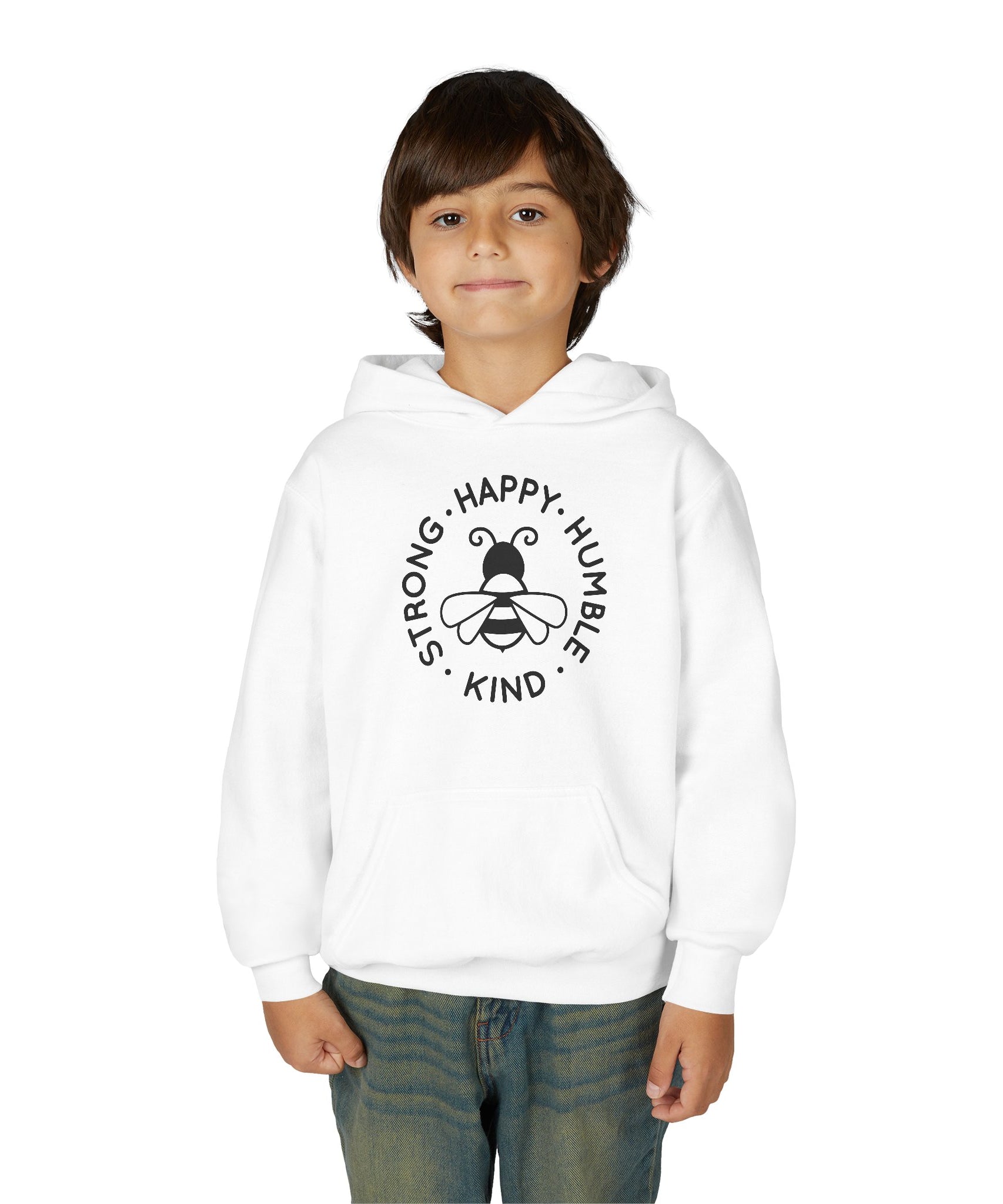 Unisex Kid's "Strong Happy Humble Kind" Hoodie