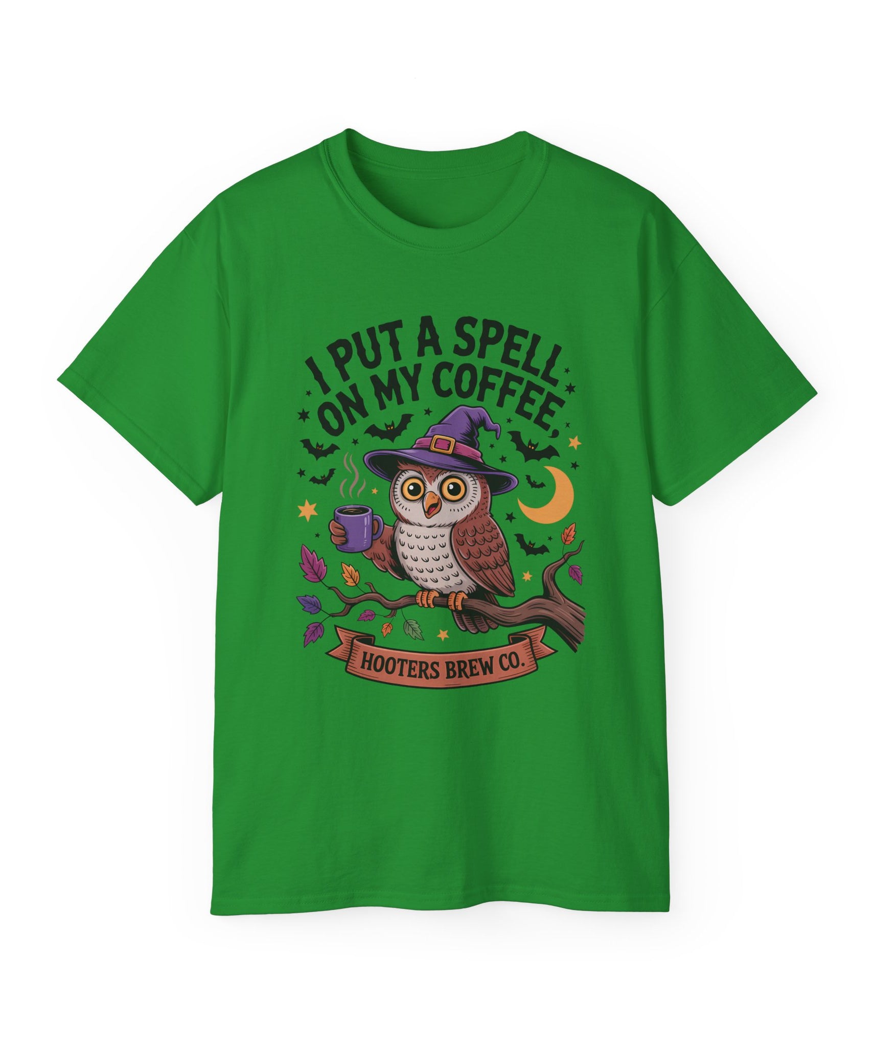 Halloween Owl Coffee Tee - Festive Wear | Gallory Hive