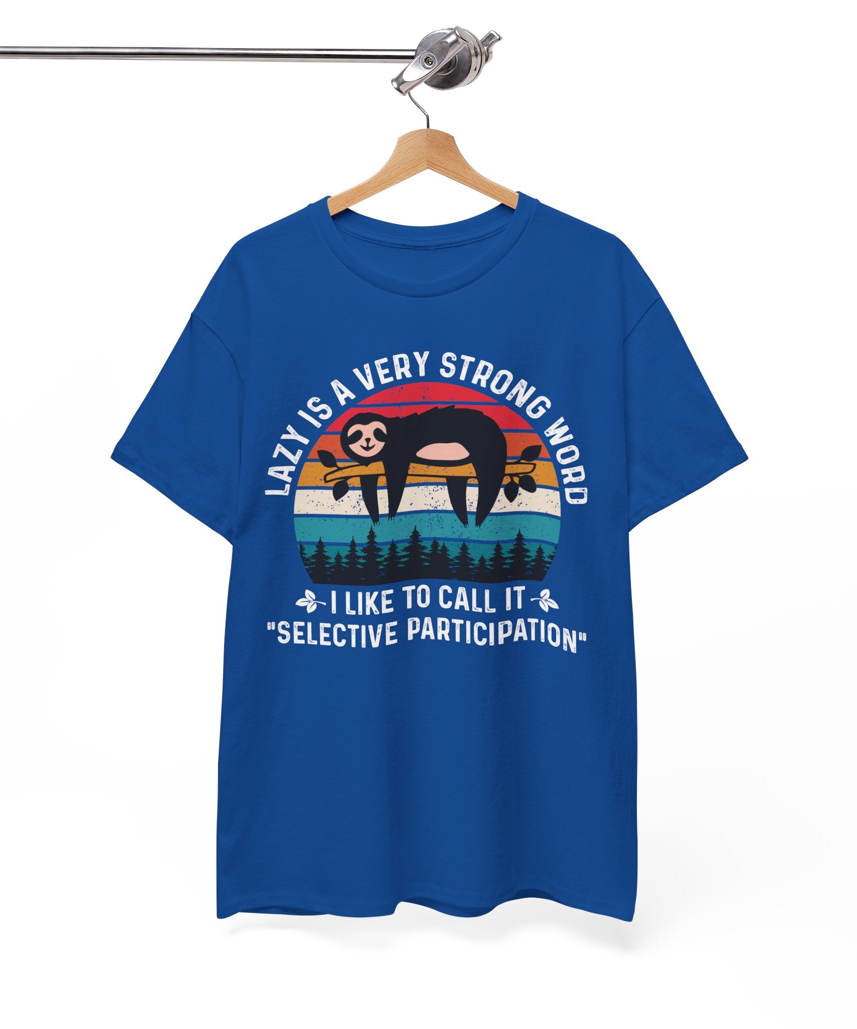 Sloth Hiking Team Retro Sunset Tee | Gallory Hive