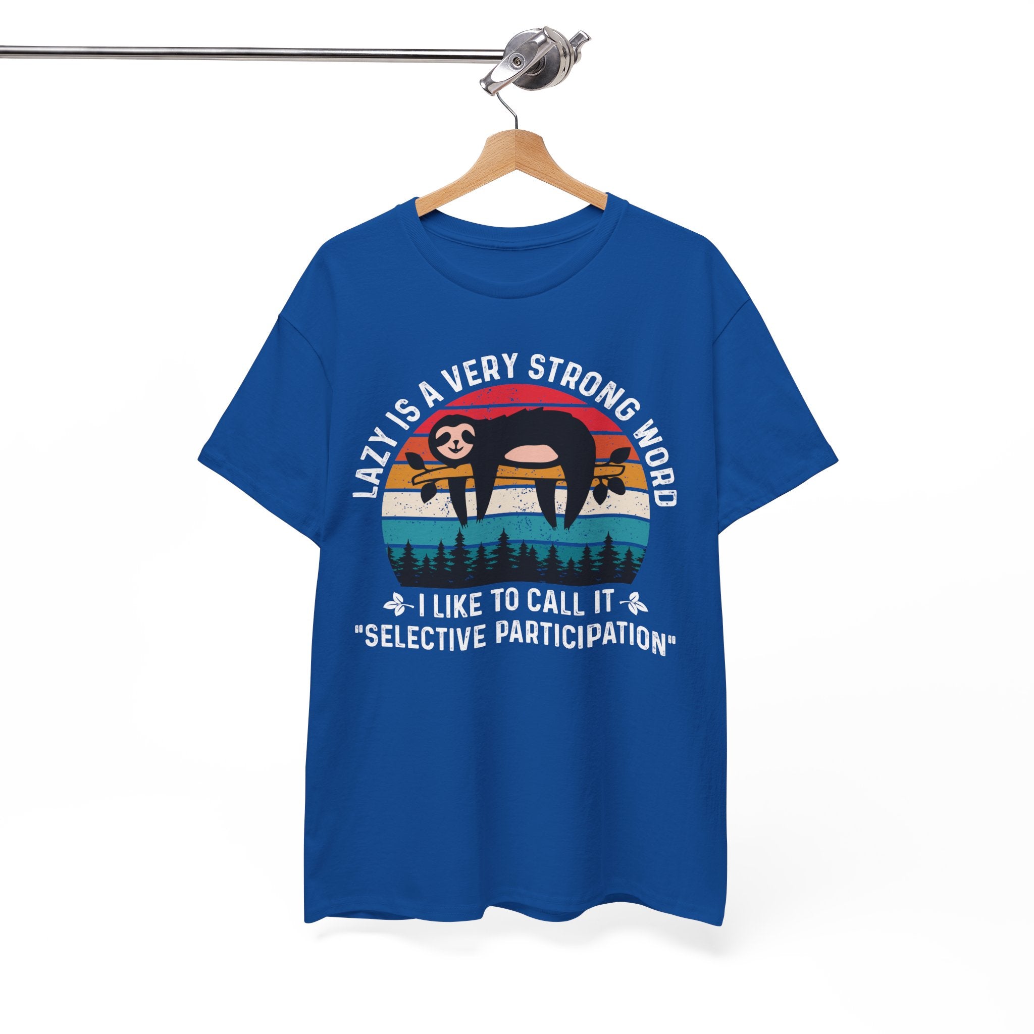 Sloth Hiking Team Retro Sunset Tee | Gallory Hive