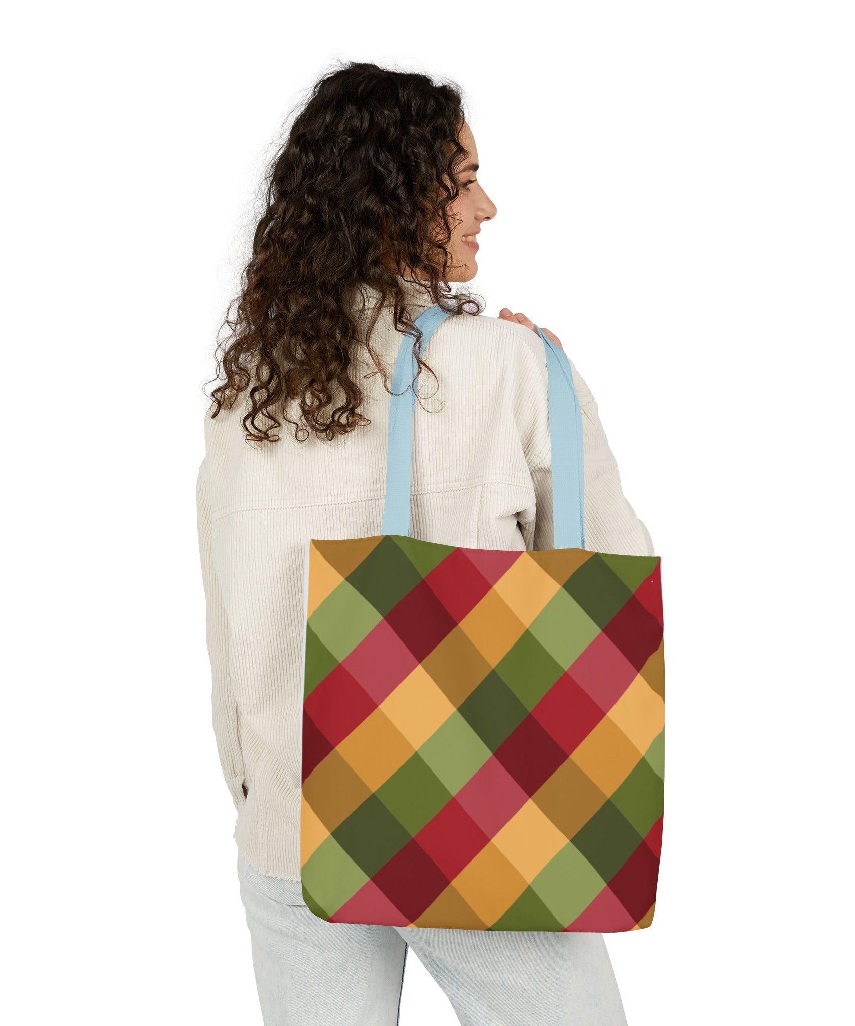 Vibrant Geometric Angle Design Canvas Tote | Gallory Hive