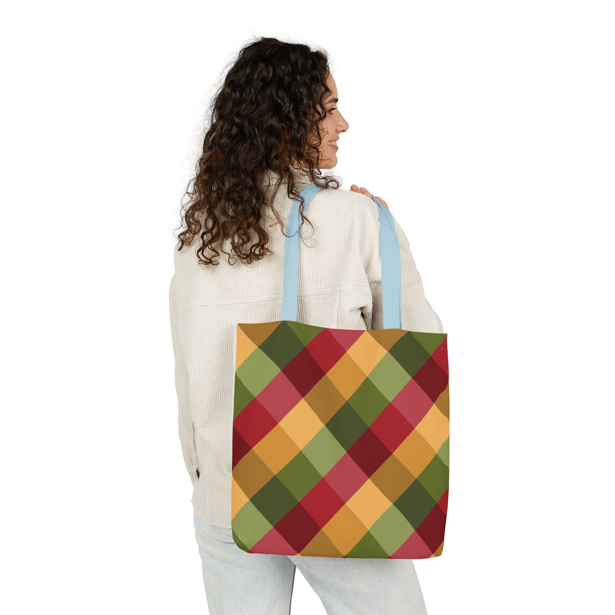 Vibrant Geometric Angle Design Canvas Tote | Gallory Hive