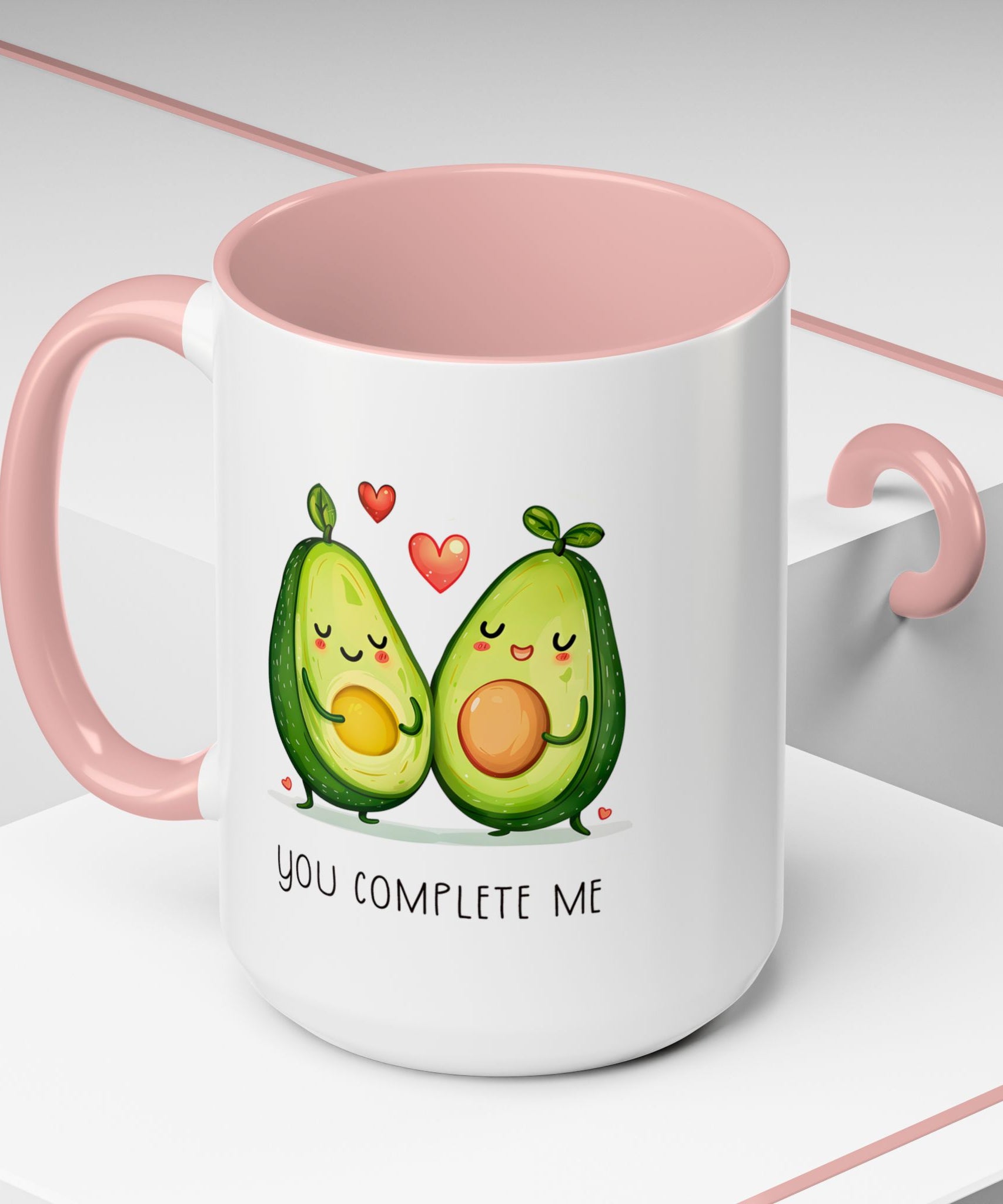 Funny Avocado Couple Ceramic Coffee Mug | Gallory Hive