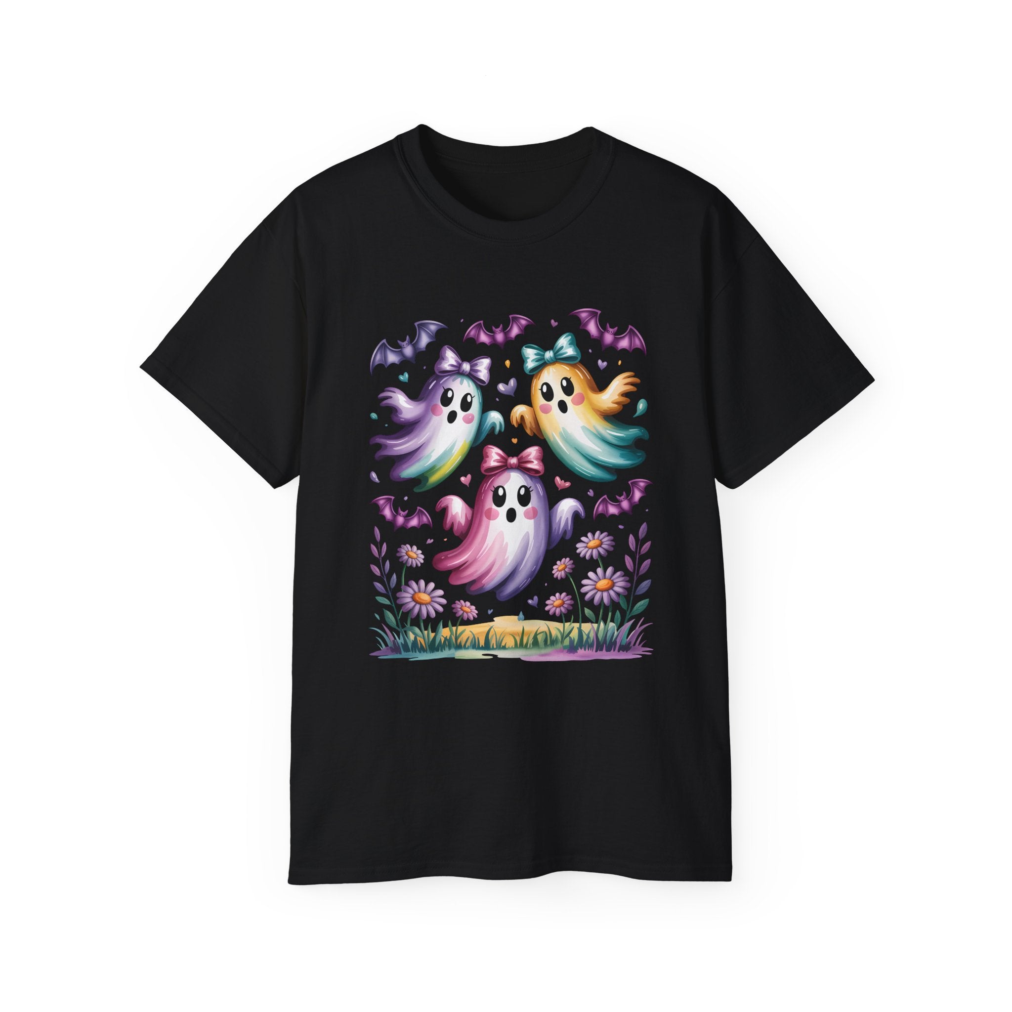 Floral Halloween Ghost Shirt – Kawaii Style | Gallory Hive