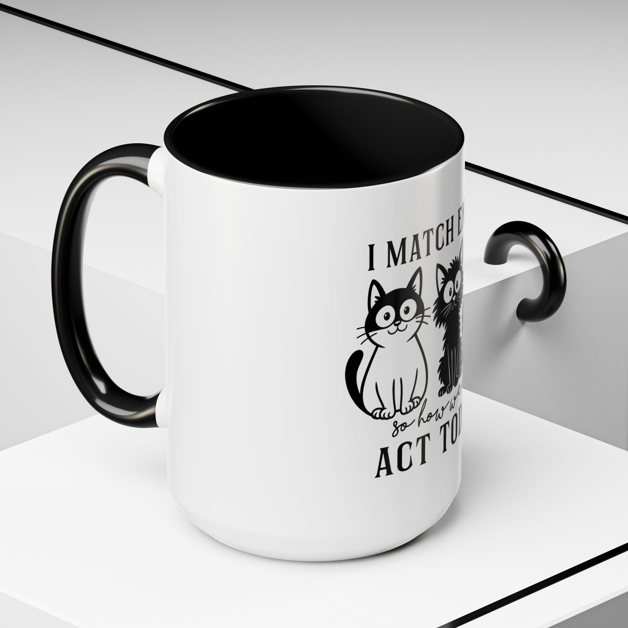 Quirky Cat Coffee Mug, Fun Kitty Mug for Cat Lovers, Gift for Pet Owners, Unique Cat-Themed Drinkware, Cute Cat Lover Present