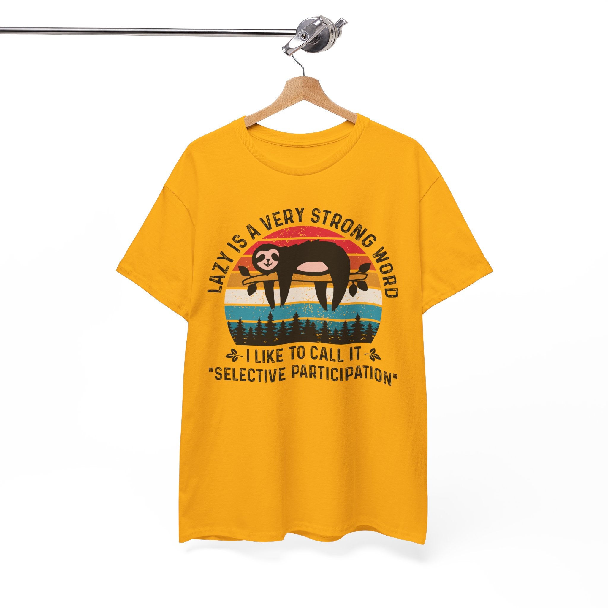 Sloth Hiking Team Retro Sunset Tee | Gallory Hive