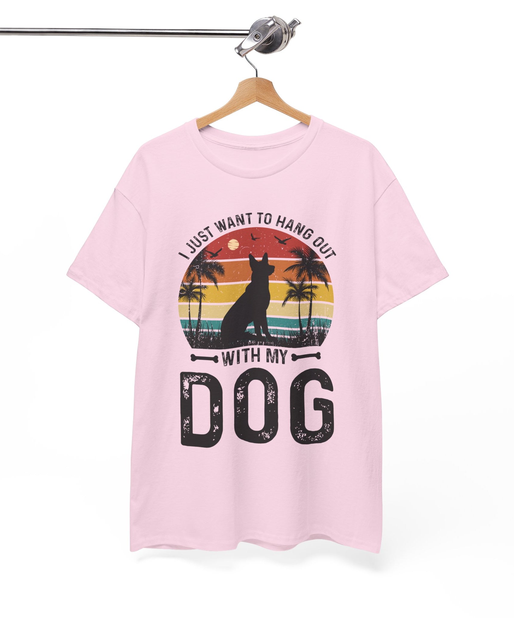 Retro Dog T-Shirt - Beach Hangout Design | Gallory Hive
