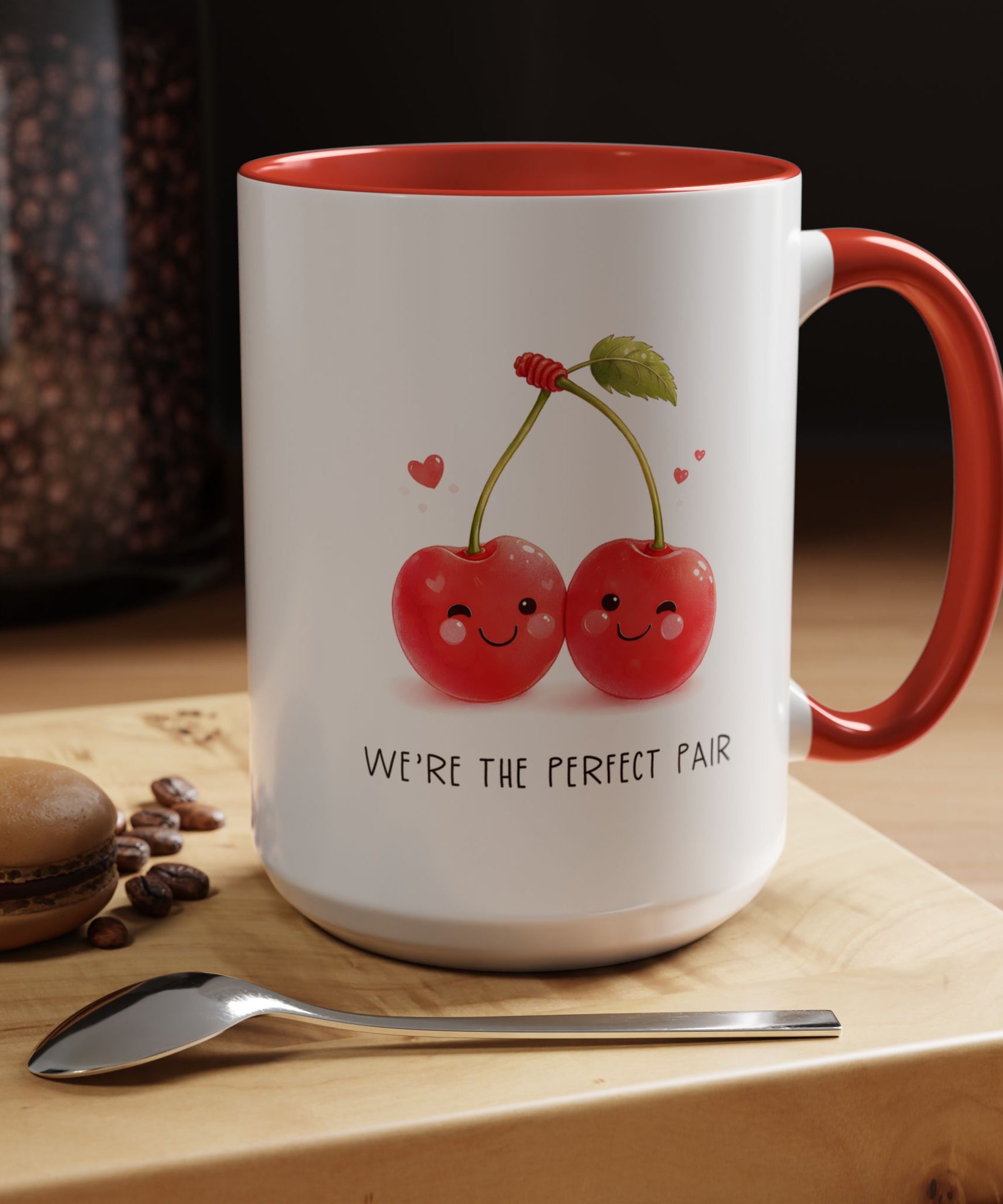 Funny Cherry Couple Ceramic Coffee Mug | Gallory Hive