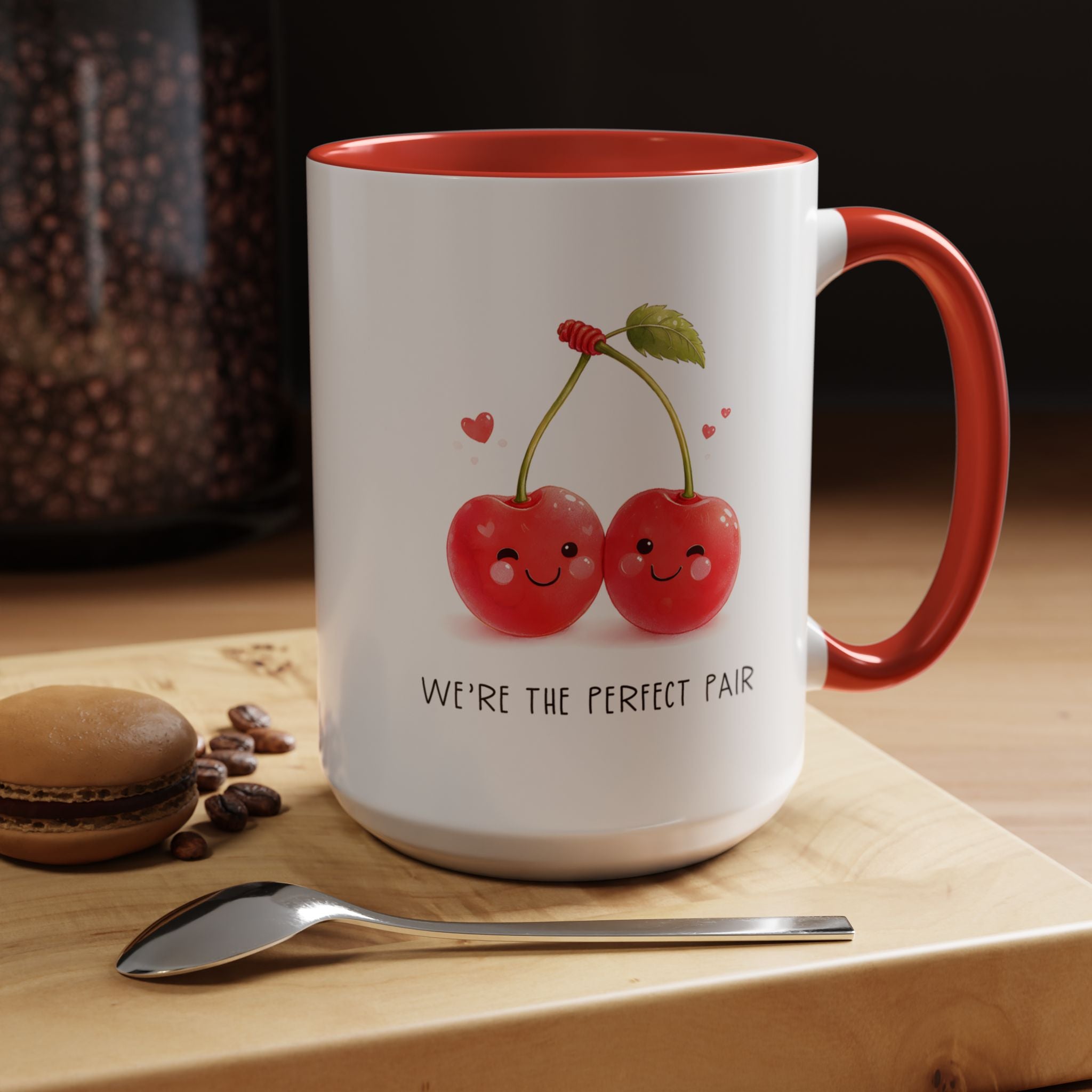 Funny Cherry Couple Ceramic Coffee Mug | Gallory Hive