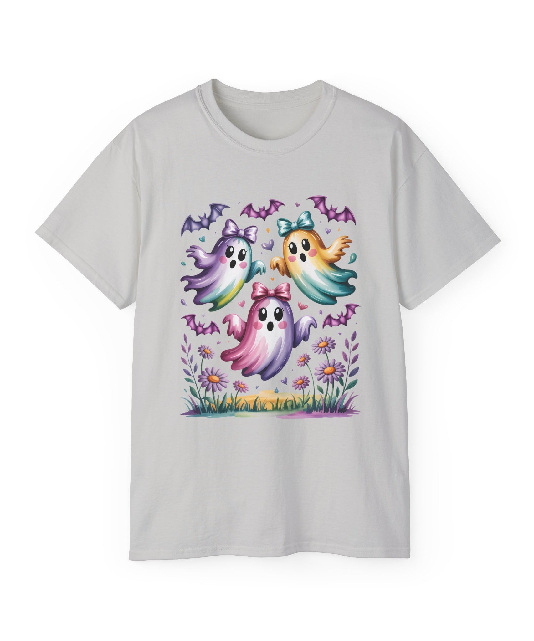 Floral Halloween Ghost Shirt – Kawaii Style | Gallory Hive