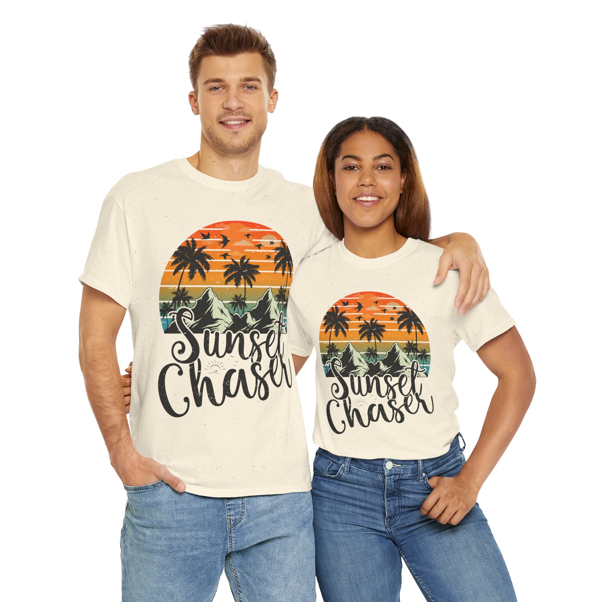 Sunset Surf Tee – Tropical & Mountain Vibes