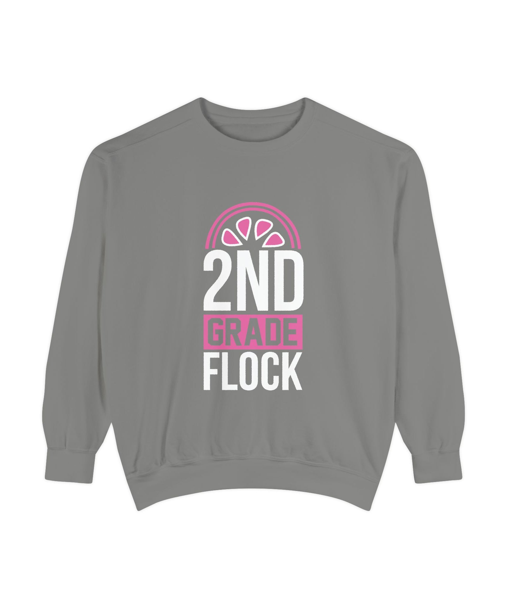 Unisex 2nd Grade Flock Sweatshirt | Perfect for Teachers, Back to School, Classroom, Gift for Kids, Cozy Style