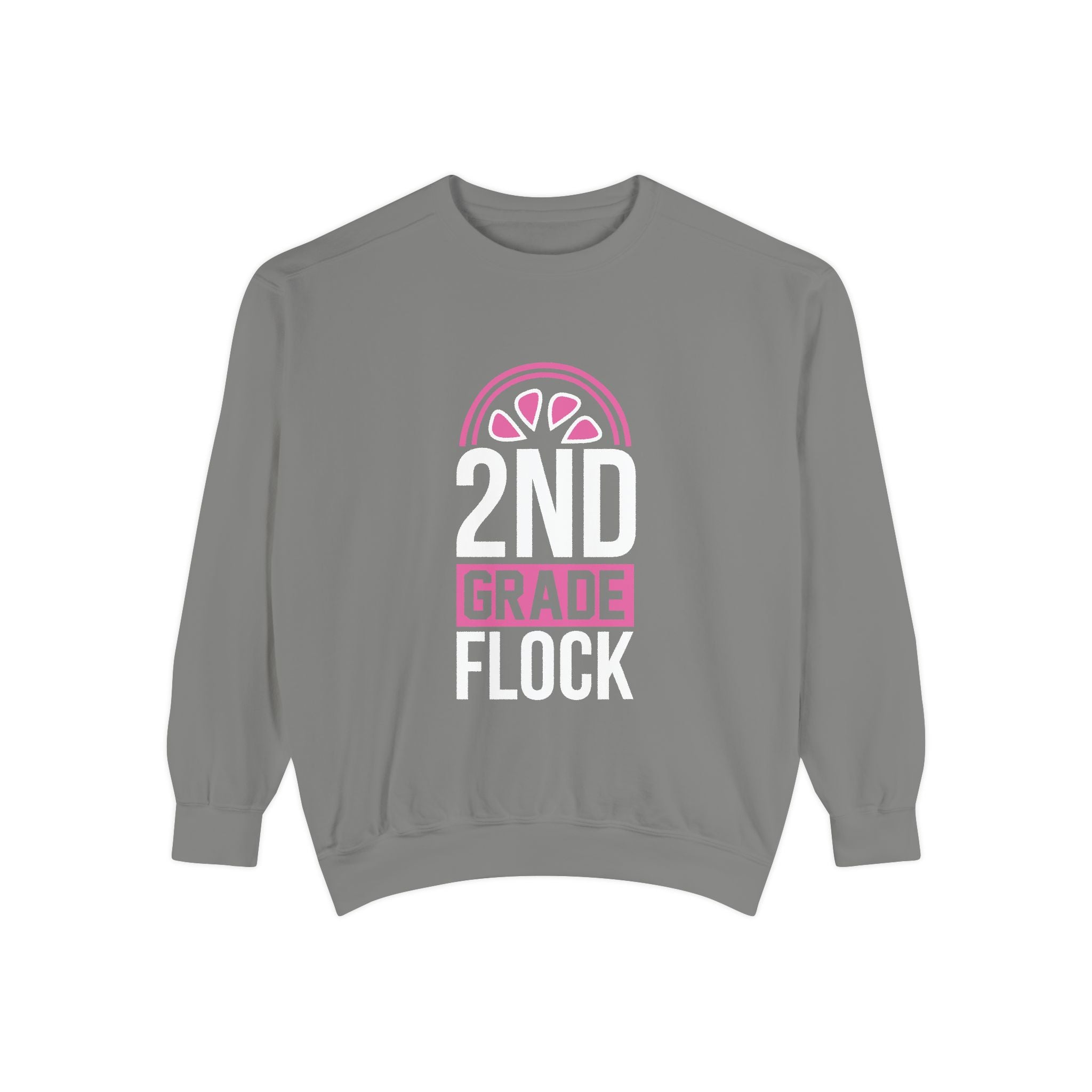 Unisex 2nd Grade Flock Sweatshirt | Perfect for Teachers, Back to School, Classroom, Gift for Kids, Cozy Style