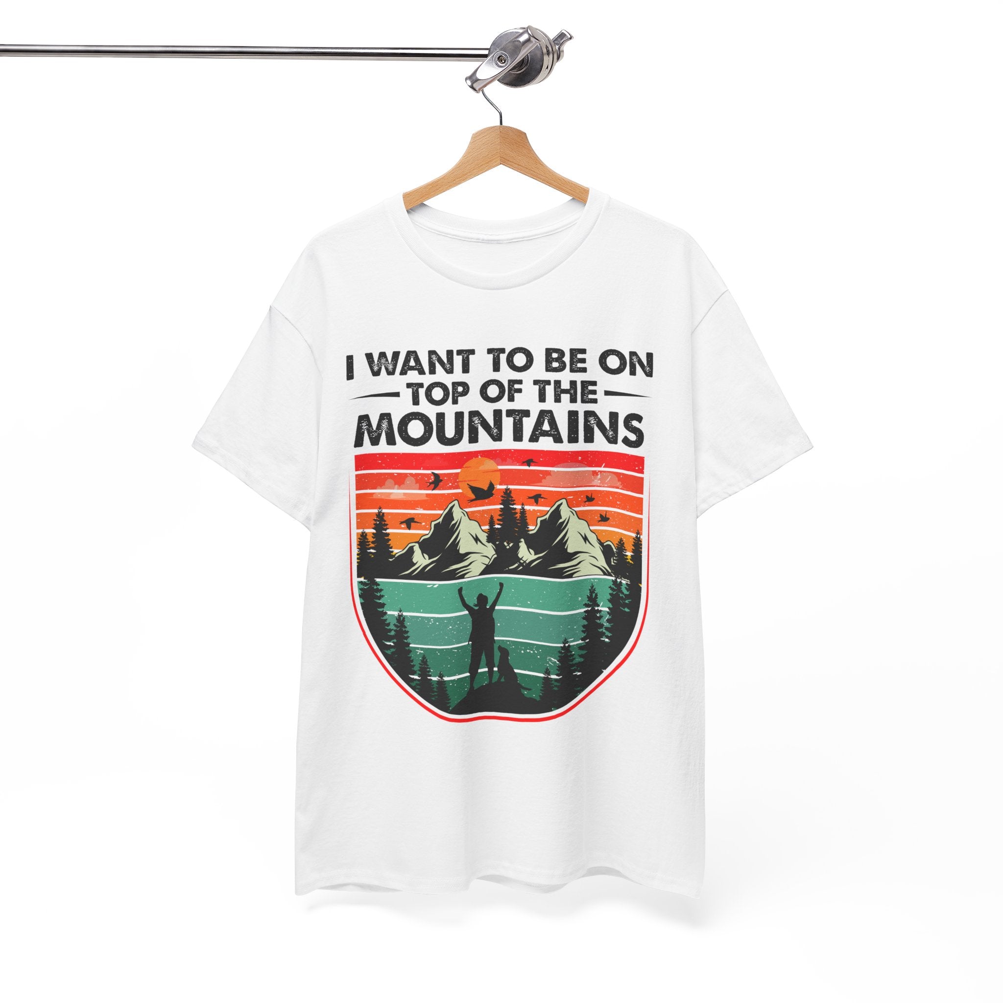 Retro Mountains T-Shirt - Adventure Vibes Tee