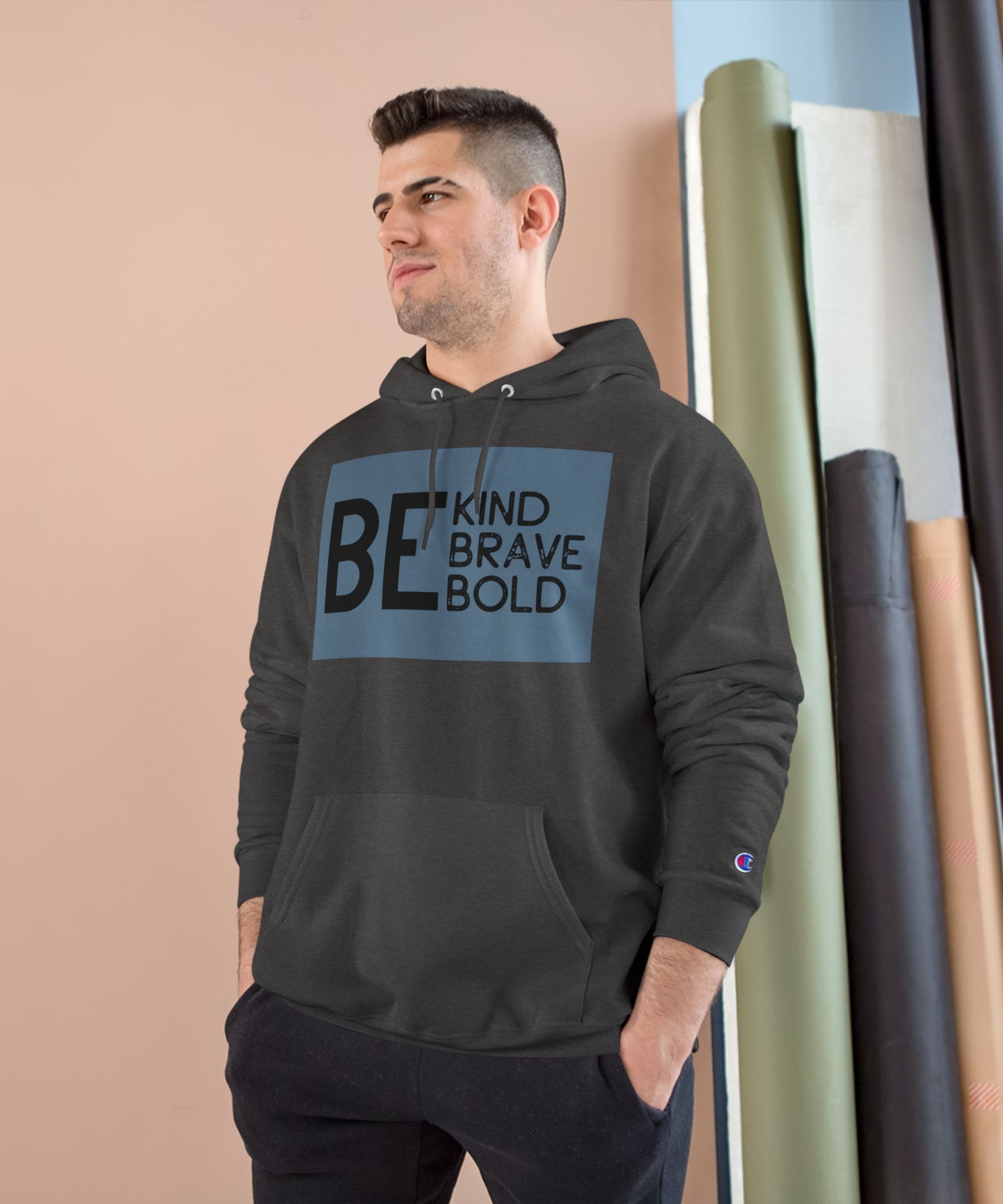Be Original Hand Sign Hoodie by Champion