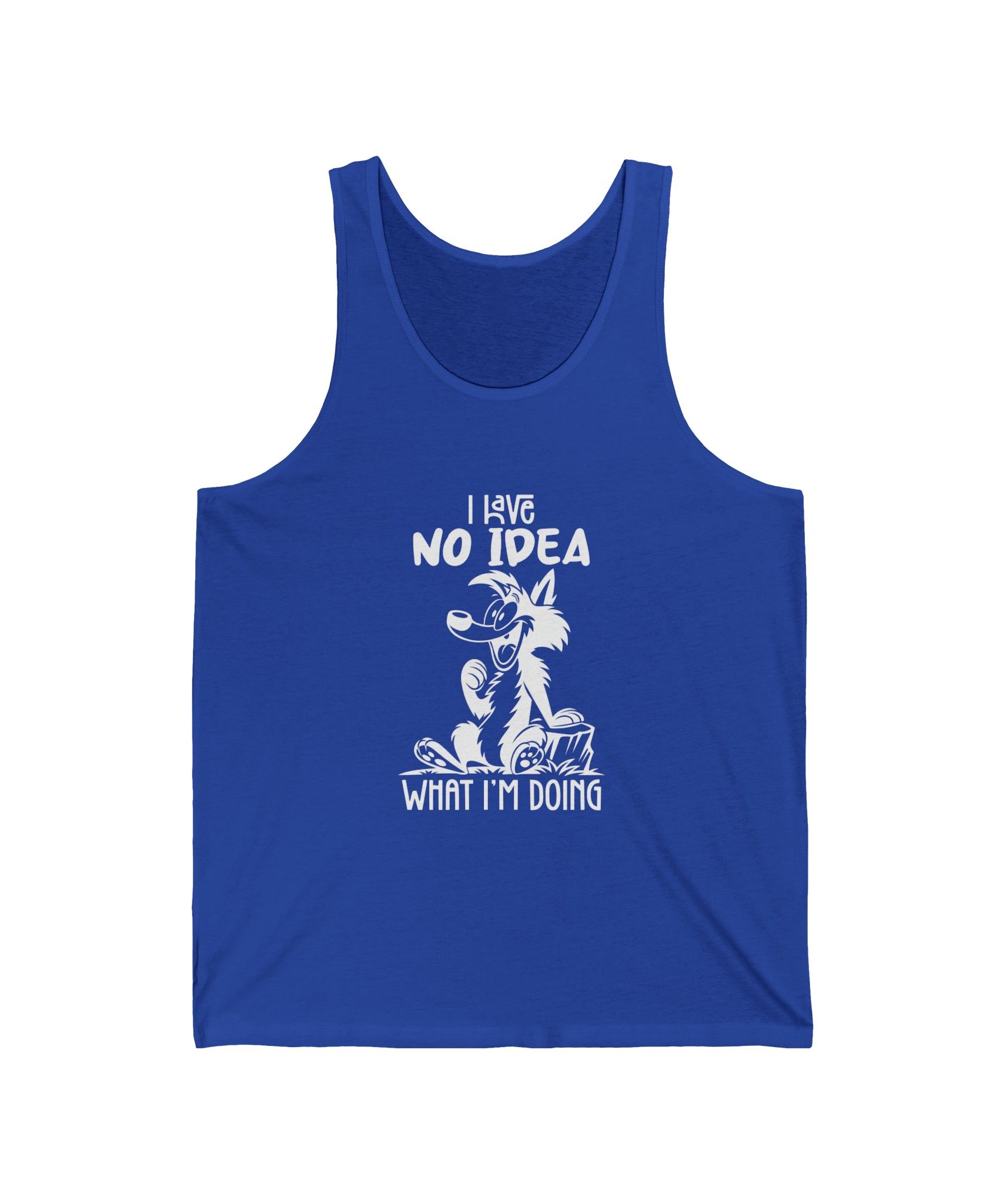 Hilarious Jersey Tank, Funny Graphic Tank Top for Summer, Gift for Dog Lovers, Casual Wear for Every Occasion, Unique Dog-Themed Apparel