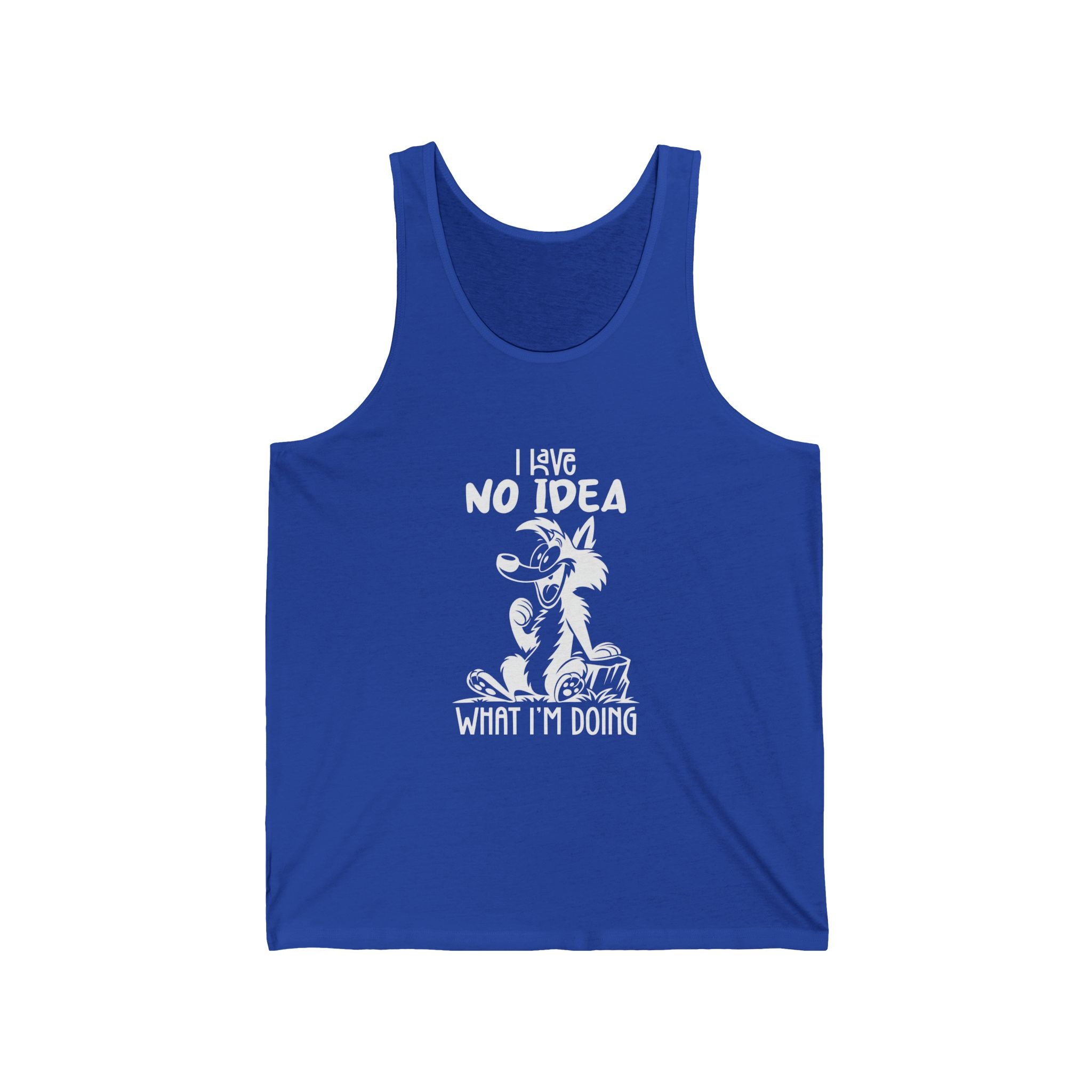 Hilarious Jersey Tank, Funny Graphic Tank Top for Summer, Gift for Dog Lovers, Casual Wear for Every Occasion, Unique Dog-Themed Apparel