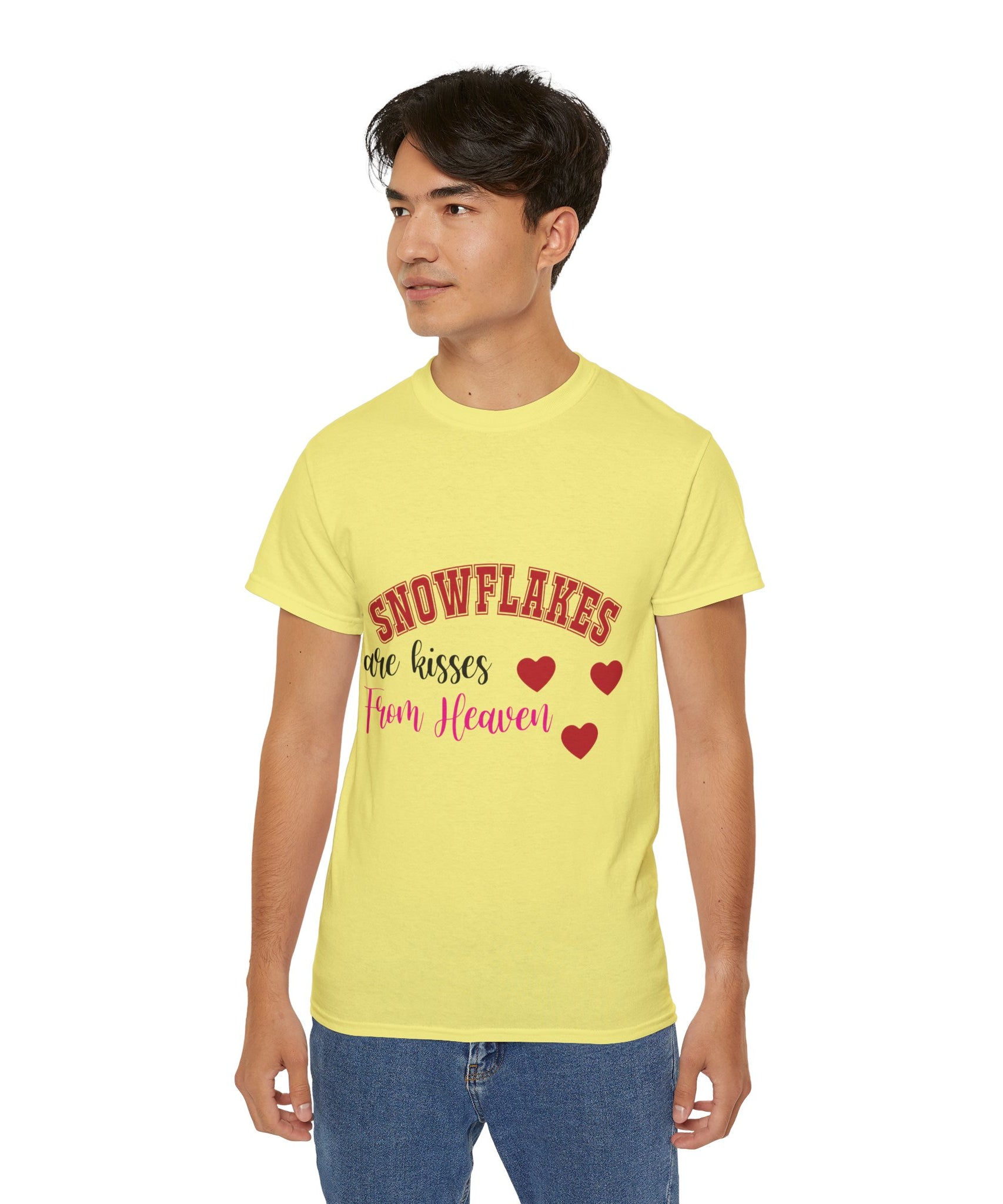Snowflakes & Hearts Christmas T-Shirt | Gallory Hive