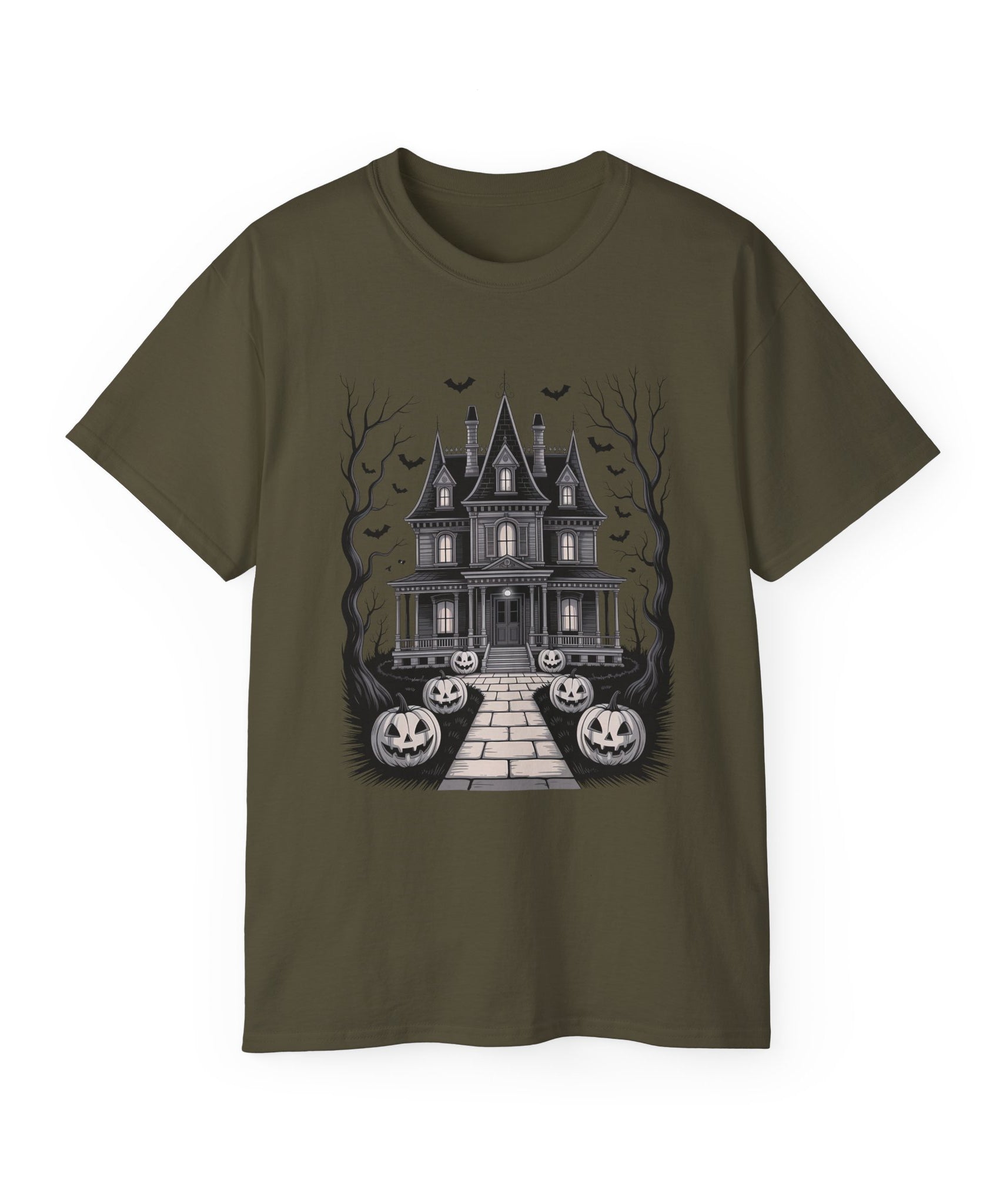 Haunted House Halloween Night Tee | Gallory Hive