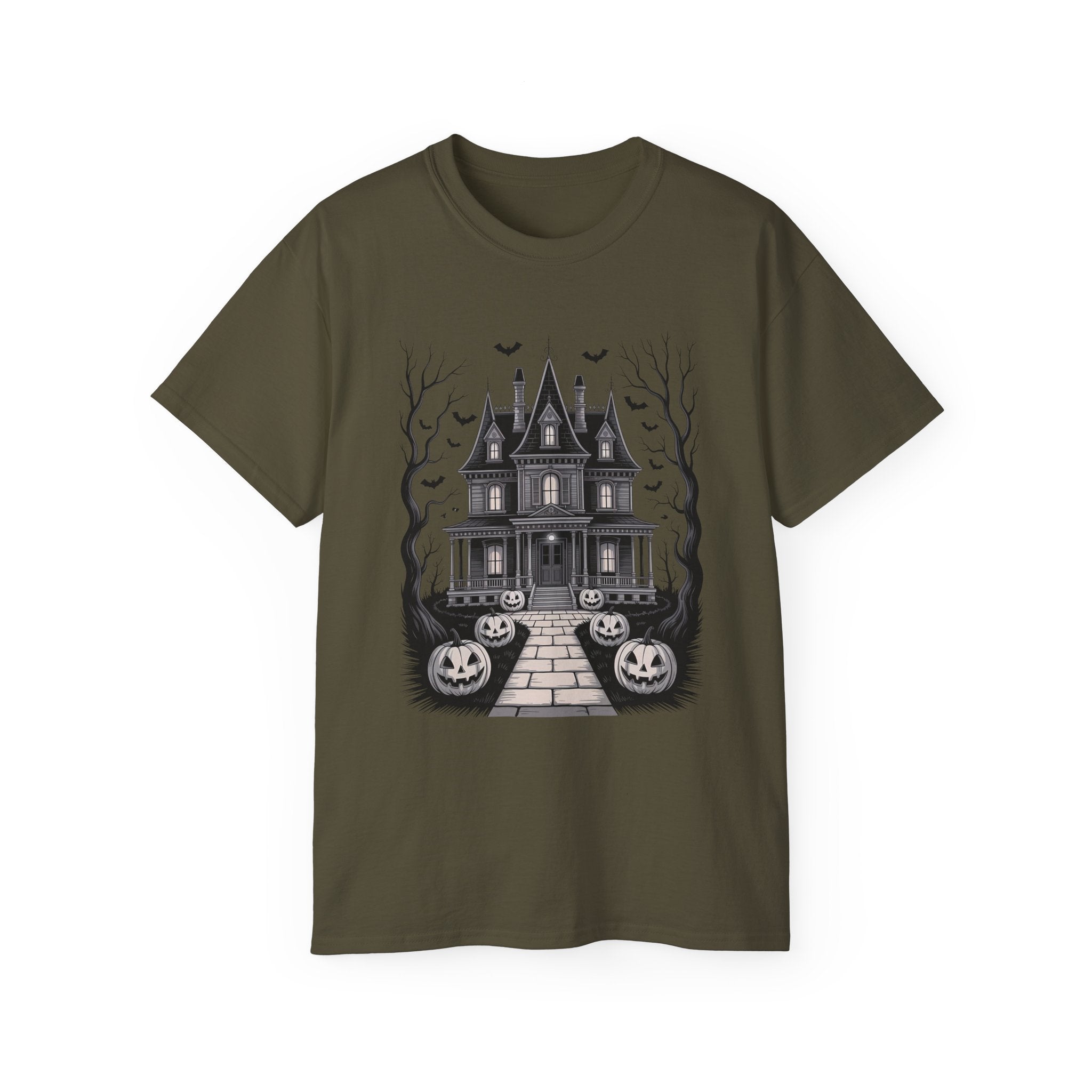 Haunted House Halloween Night Tee | Gallory Hive