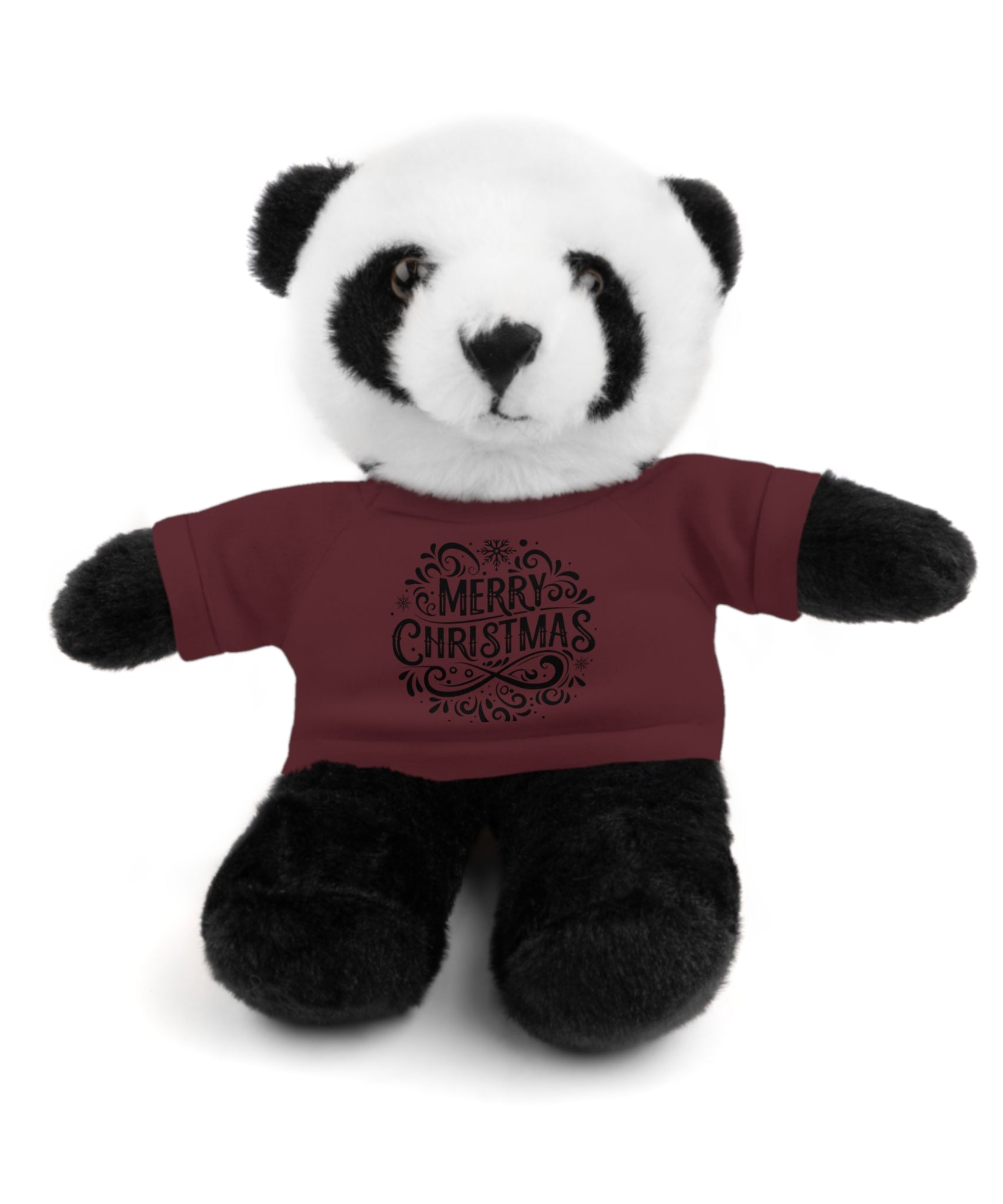 Festive Merry Christmas Stuffed Panda | Gallory Hive
