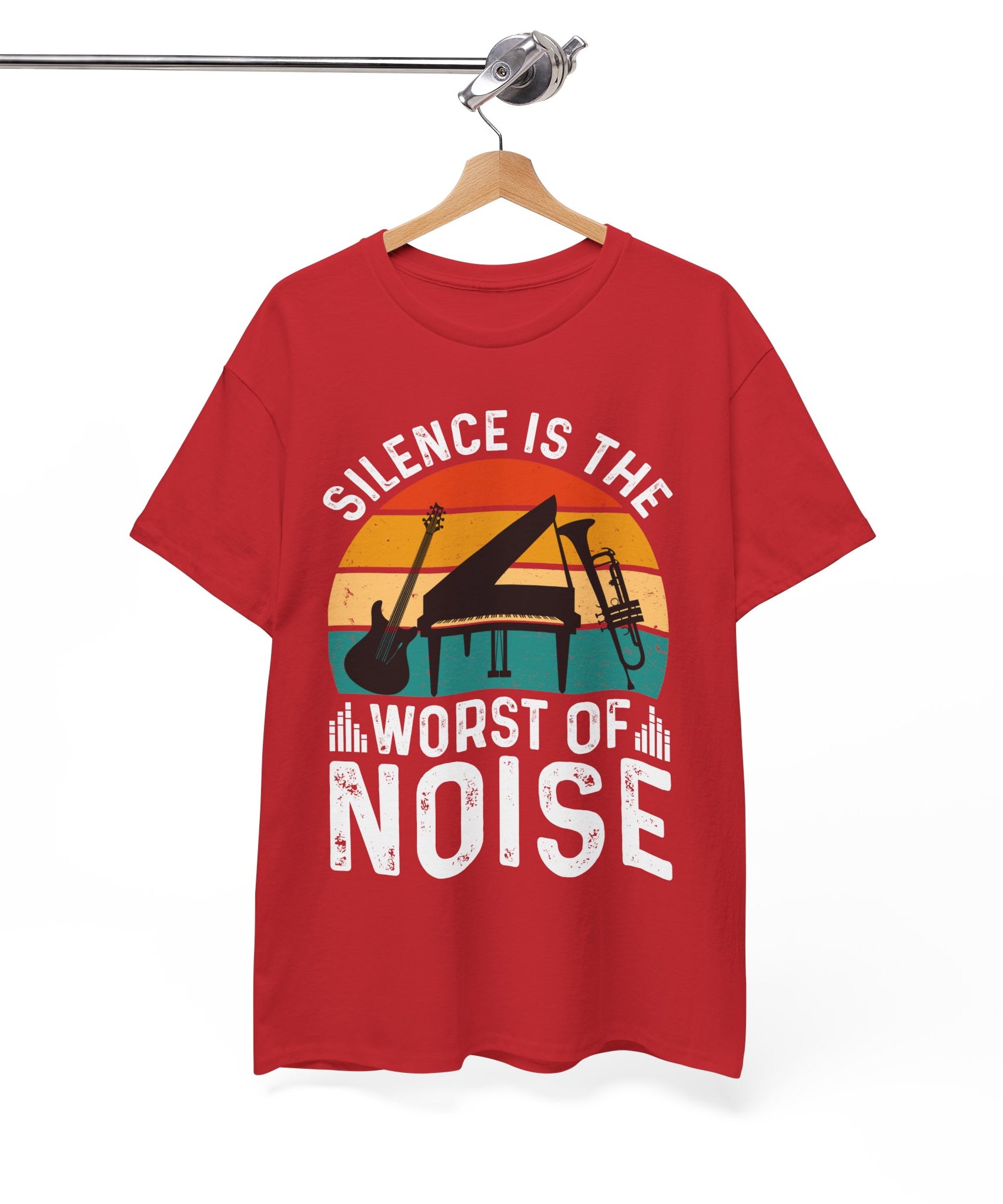 Retro Music Lover-Shirt - Silence Noise Tee | Gallory Hive