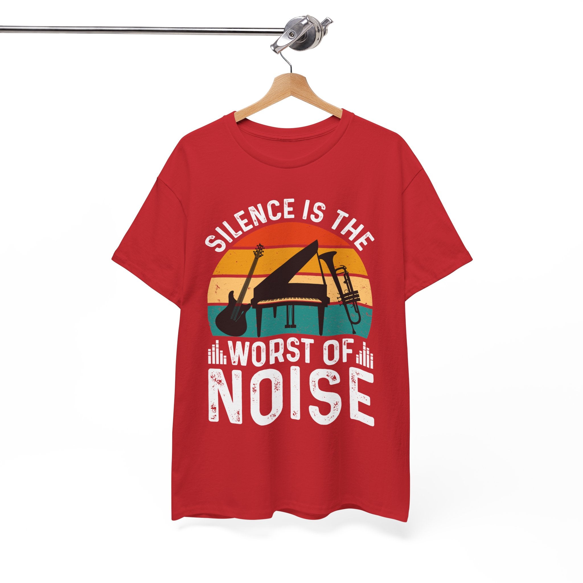 Retro Music Lover-Shirt - Silence Noise Tee | Gallory Hive