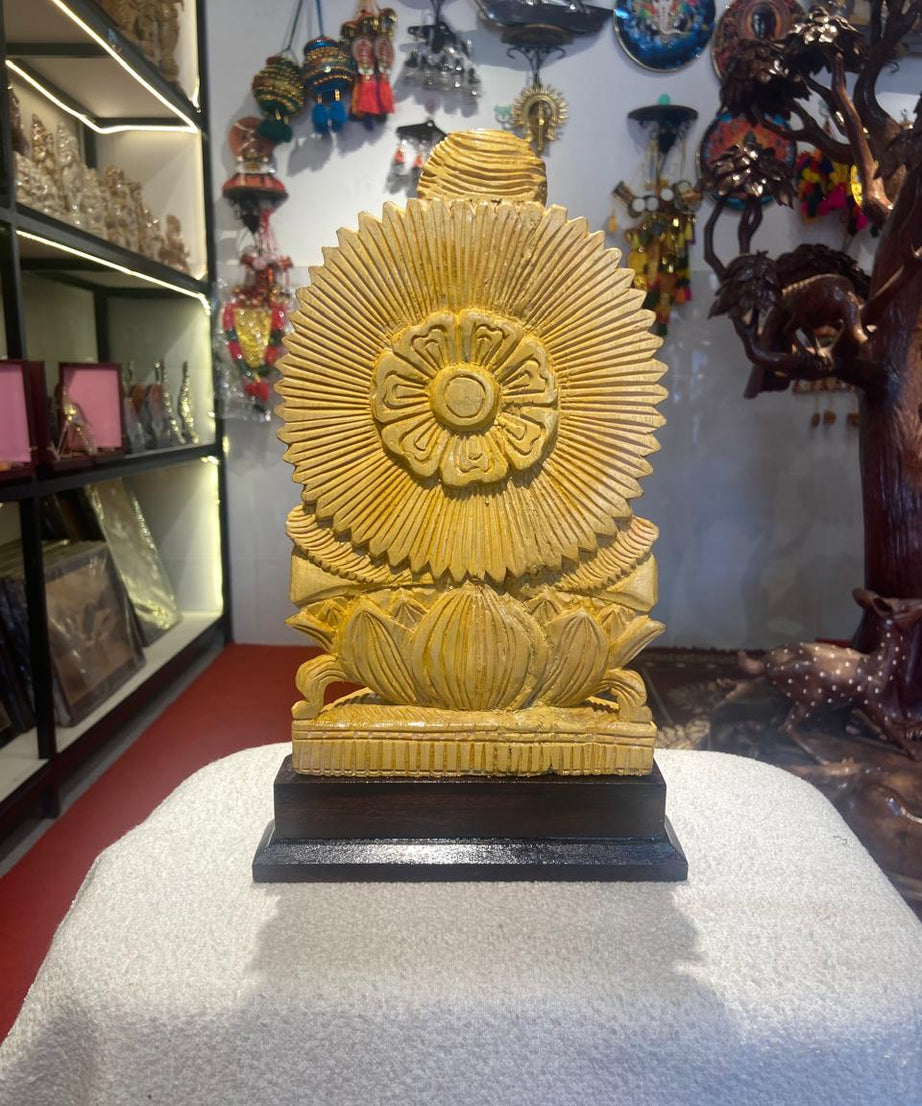 Handmade Sitting Lord Shiva Wooden Sculpture | Gallory Hive