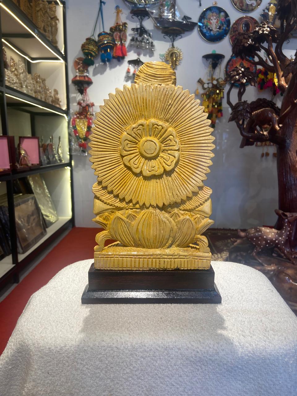 Handmade Sitting Lord Shiva Wooden Sculpture | Gallory Hive
