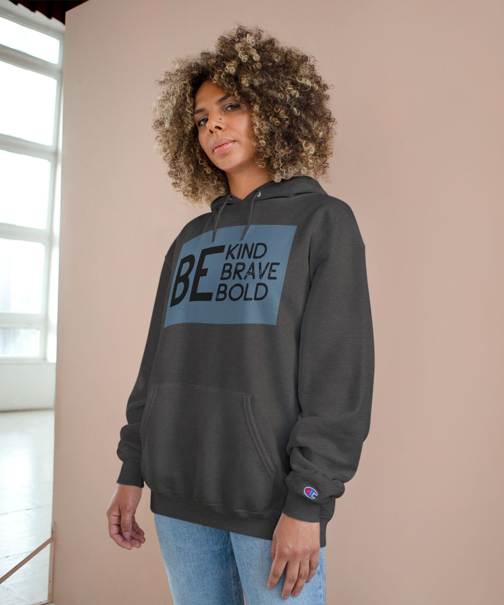 Be Original Hand Sign Hoodie by Champion