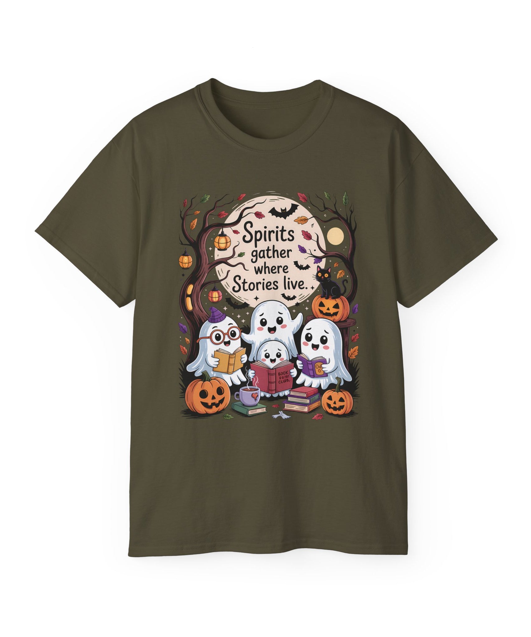 Halloween Ghost Book Club Tee | Gallory Hive