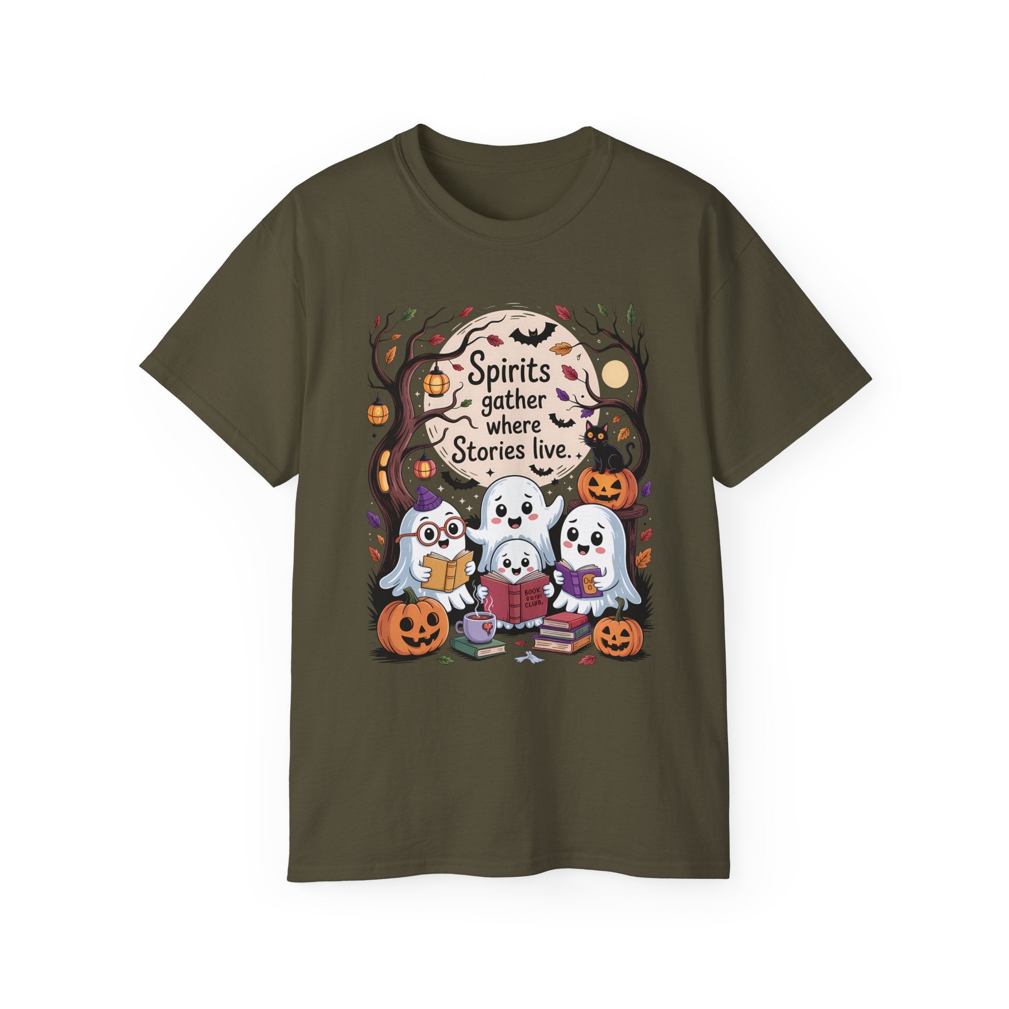 Halloween Ghost Book Club Tee | Gallory Hive