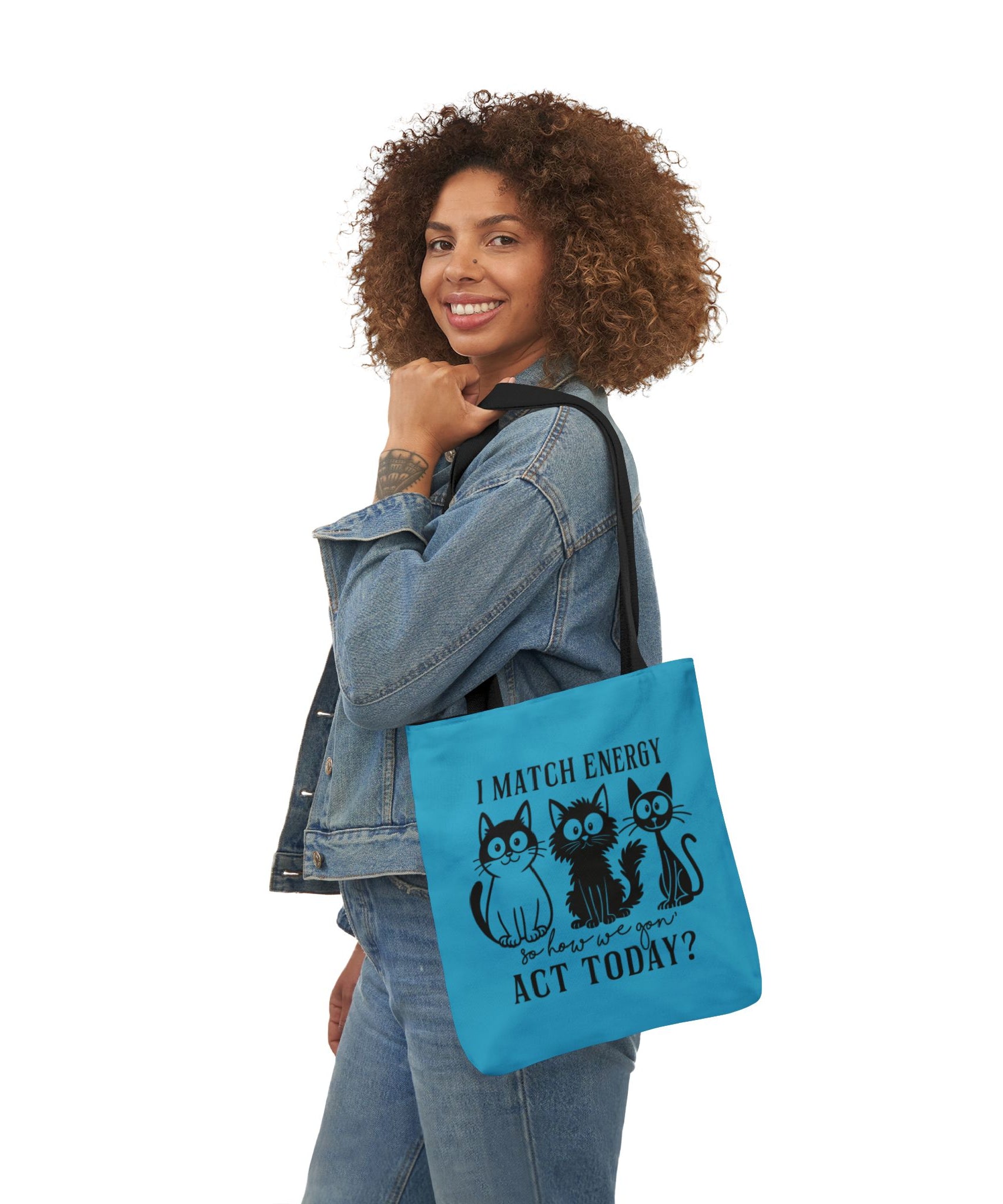 Cute Turquoise Canvas Tote – Reusable Bag