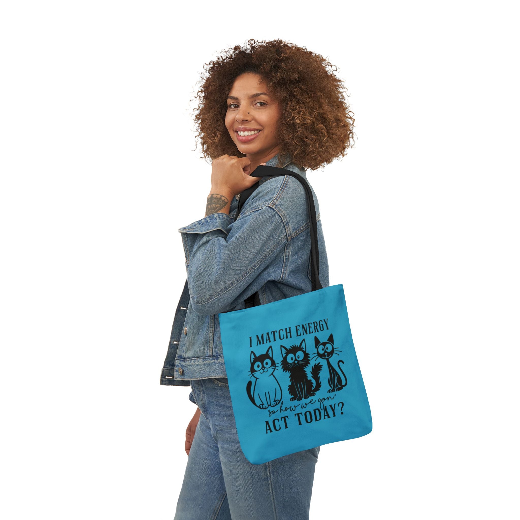 Cute Turquoise Canvas Tote – Reusable Bag