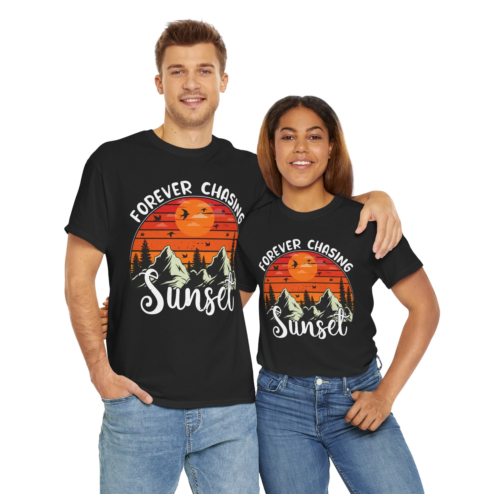 Sunset Mountain Scene T-Shirt