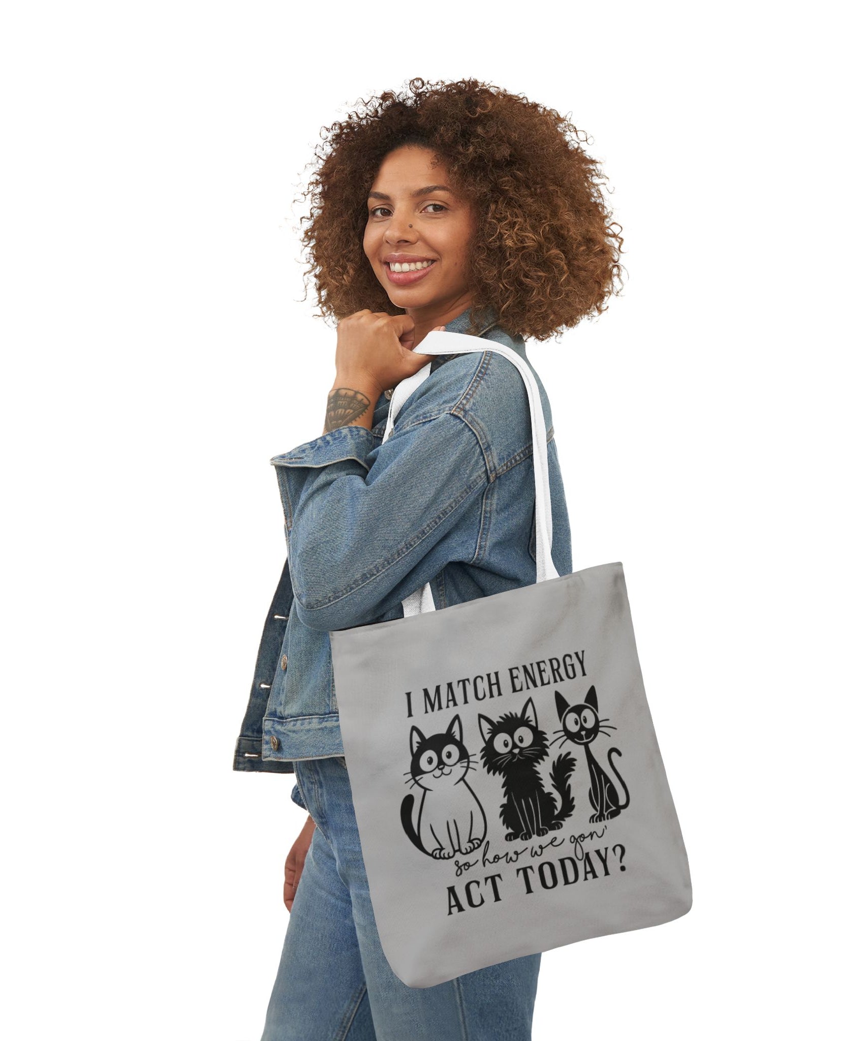 Gift for Cat Lovers – Light Grey Tote Bag