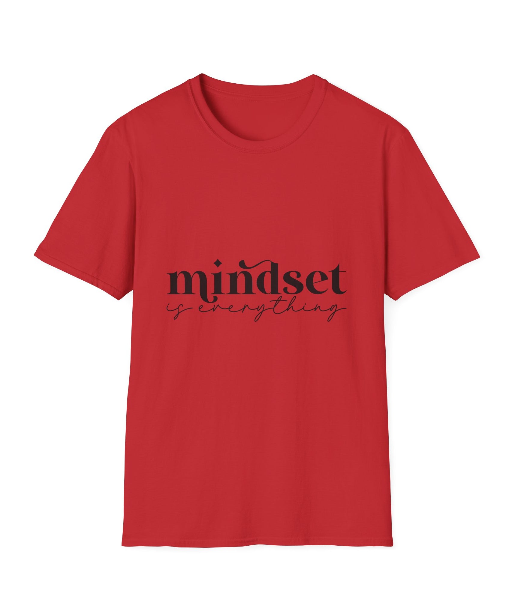 Unisex T-Shirt – "Mindset Is Everything" Motivational Quote Tee - Positive Affirmation Shirt for Friends, Inspirational Tee