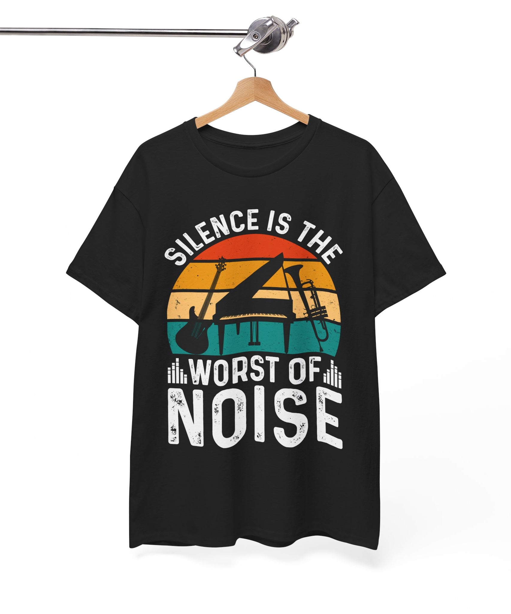 Retro Music Lover-Shirt - Silence Noise Tee | Gallory Hive