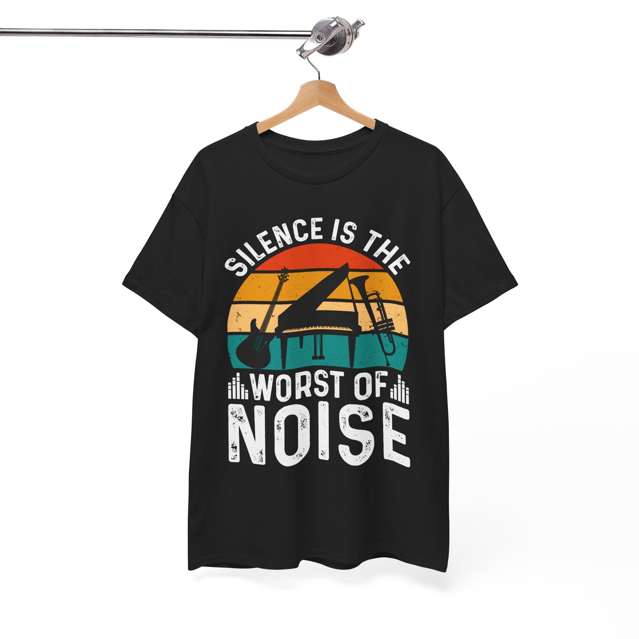 Retro Music Lover-Shirt - Silence Noise Tee | Gallory Hive
