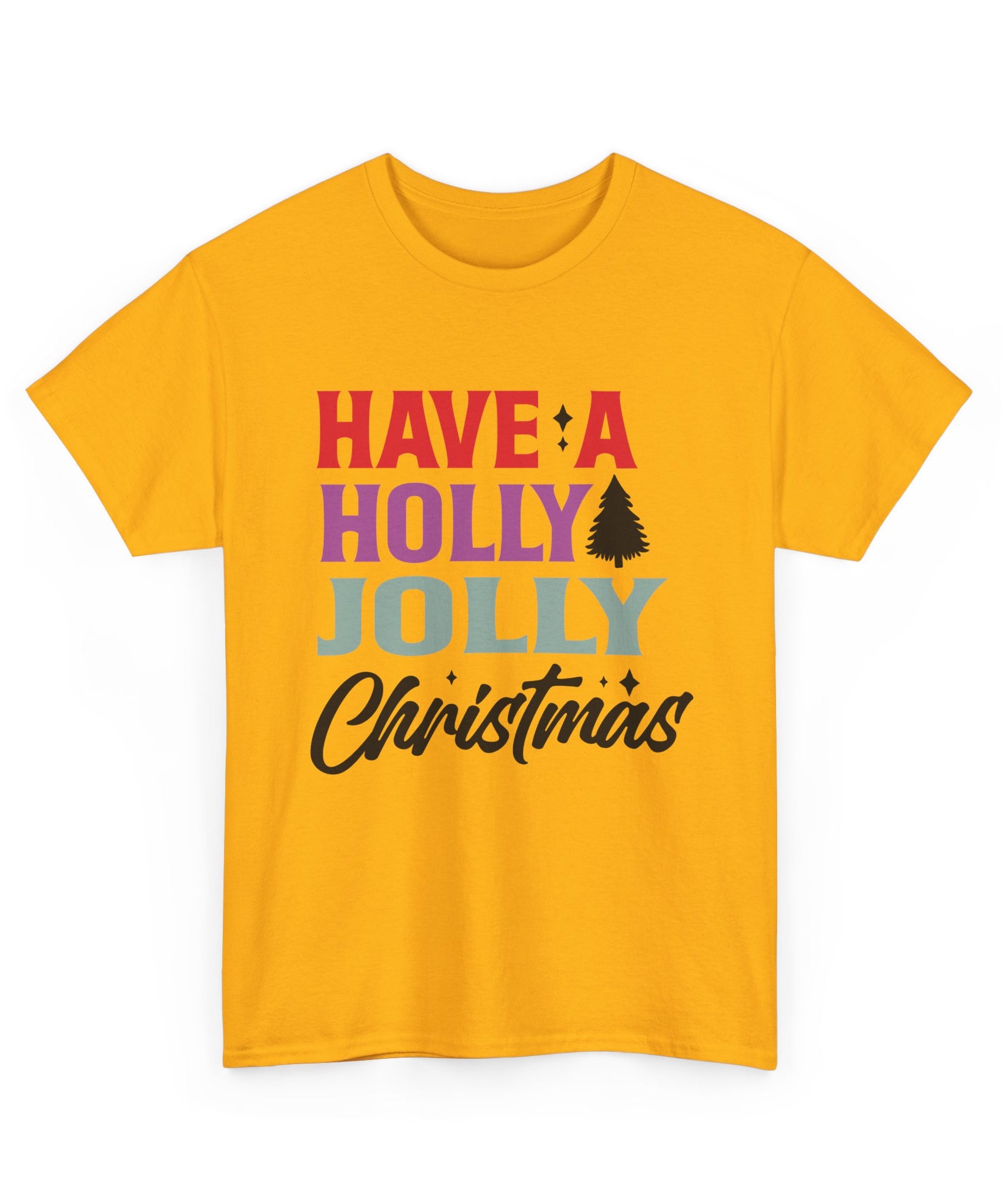 Festive Holly Jolly Christmas Graphic Tee | Gallory Hive