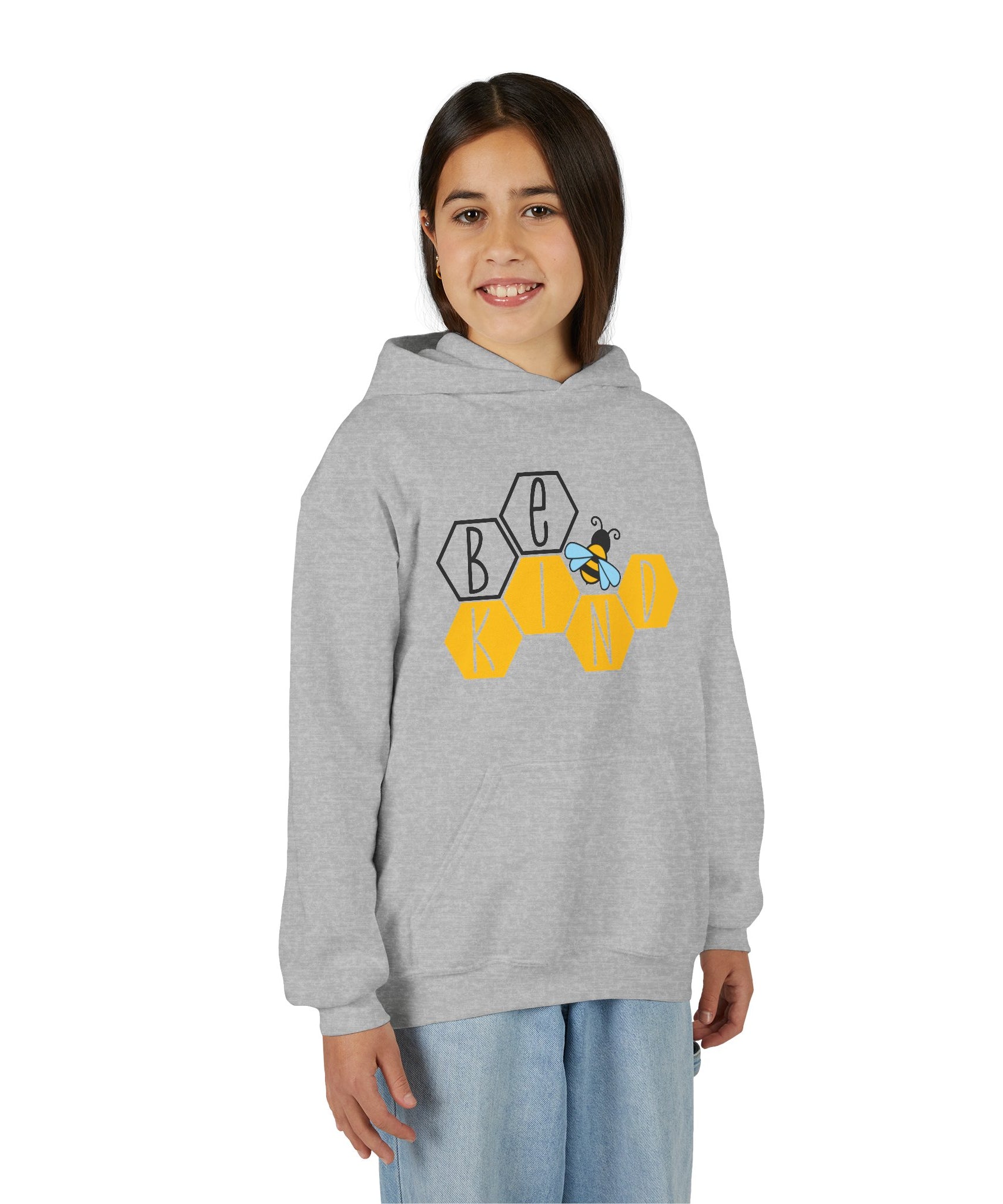 Unisex Kids Hoodie – Bee Kind & Cozy