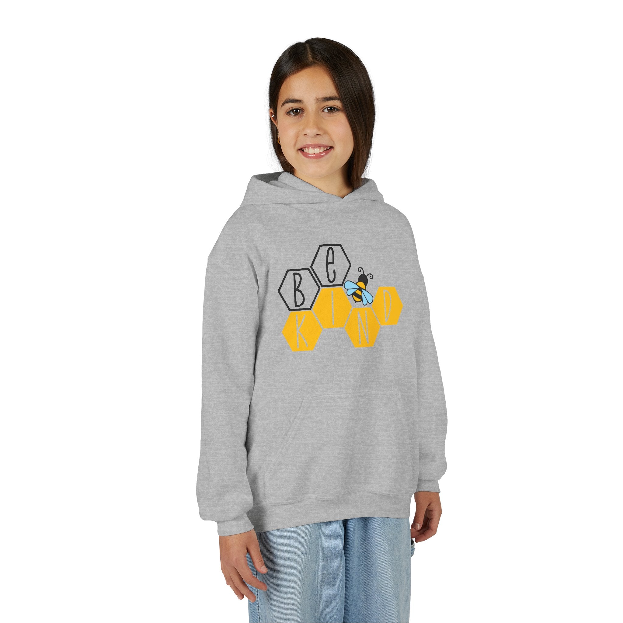 Unisex Kids Hoodie – Bee Kind & Cozy