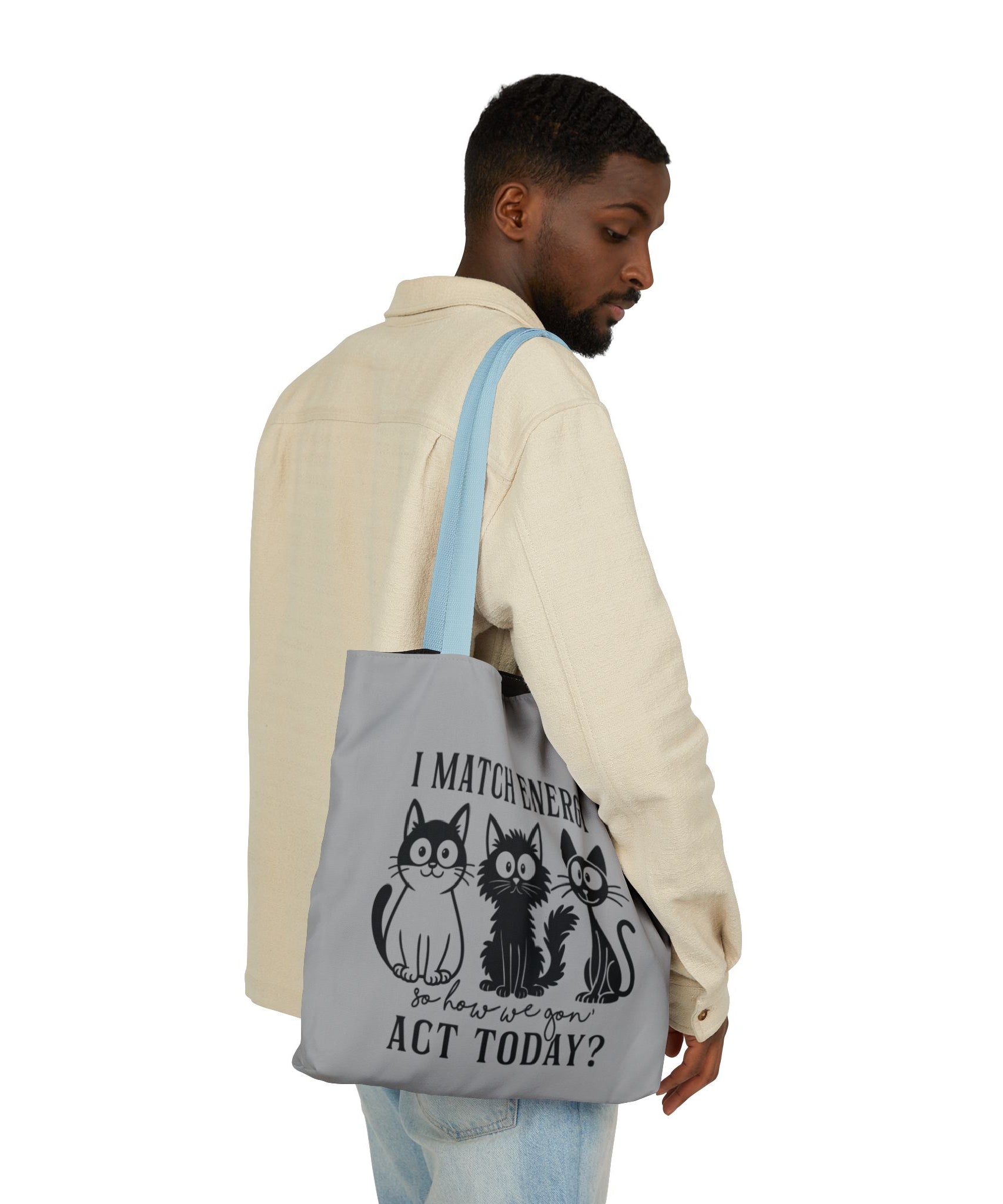Gift for Cat Lovers – Light Grey Tote Bag